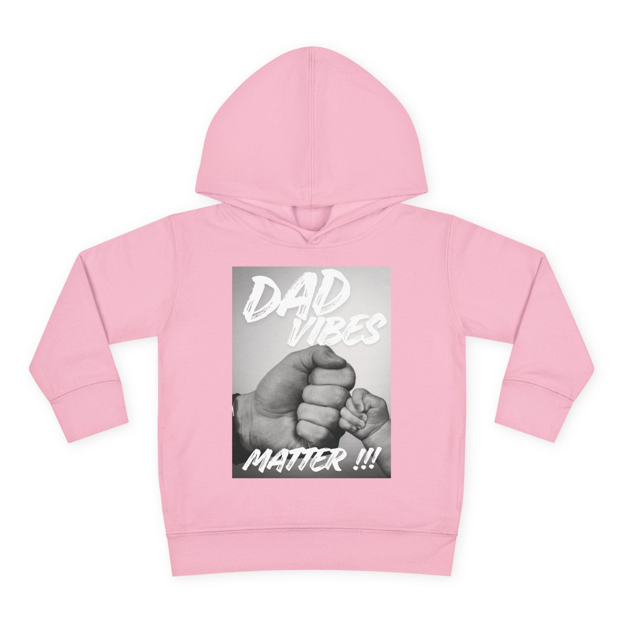 Toddler Hoodie — "Dad Vibes Matter" Fist Bump Pullover (Father’s Day Gift)