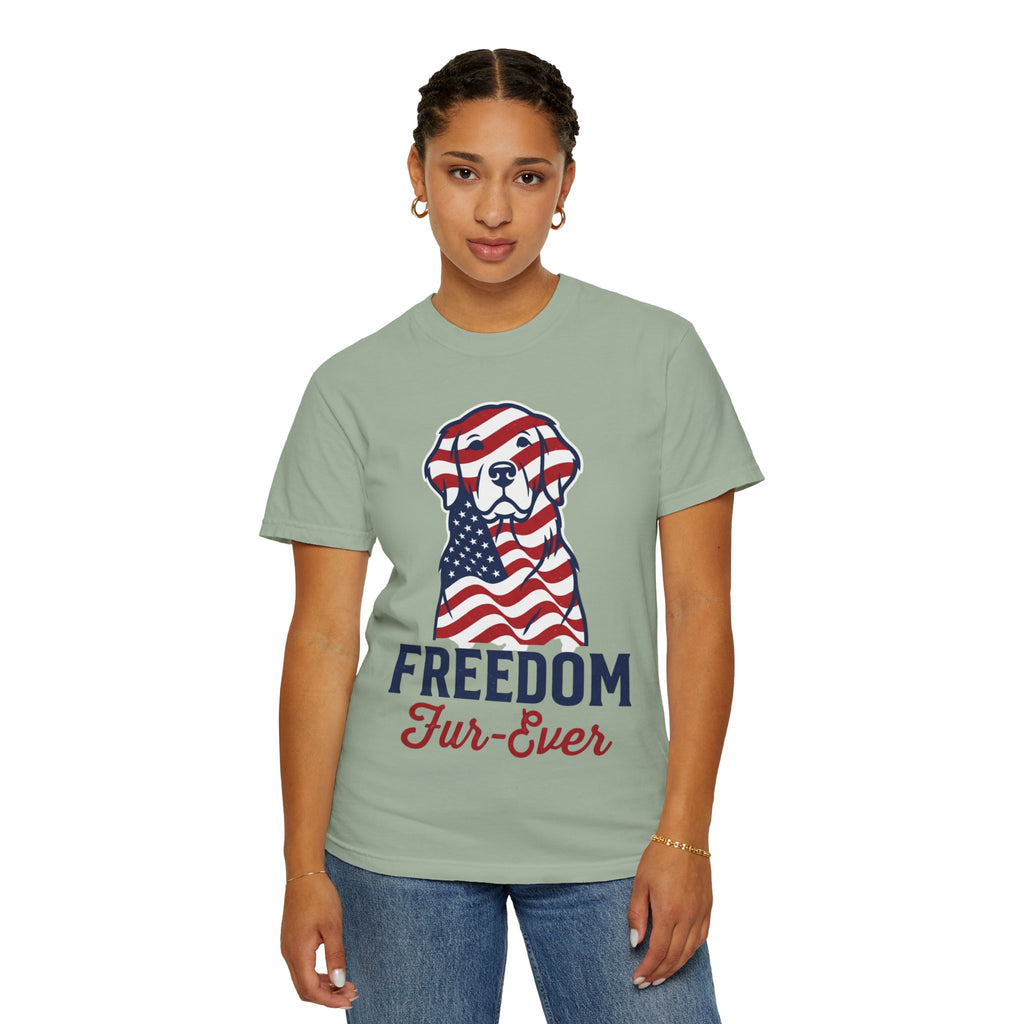 Freedom Fur-Ever Patriotic Dog T-Shirt