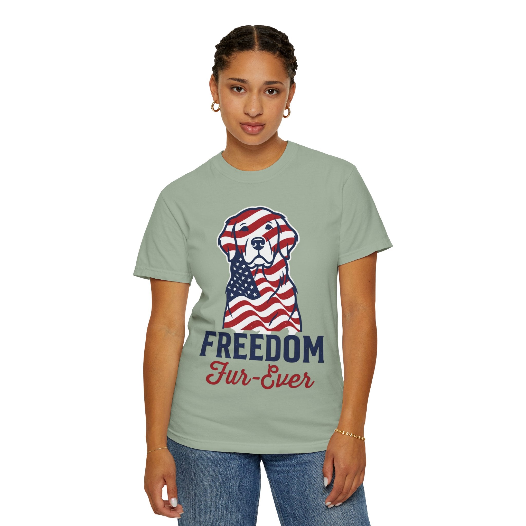 Freedom Fur-Ever Patriotic Dog T-Shirt