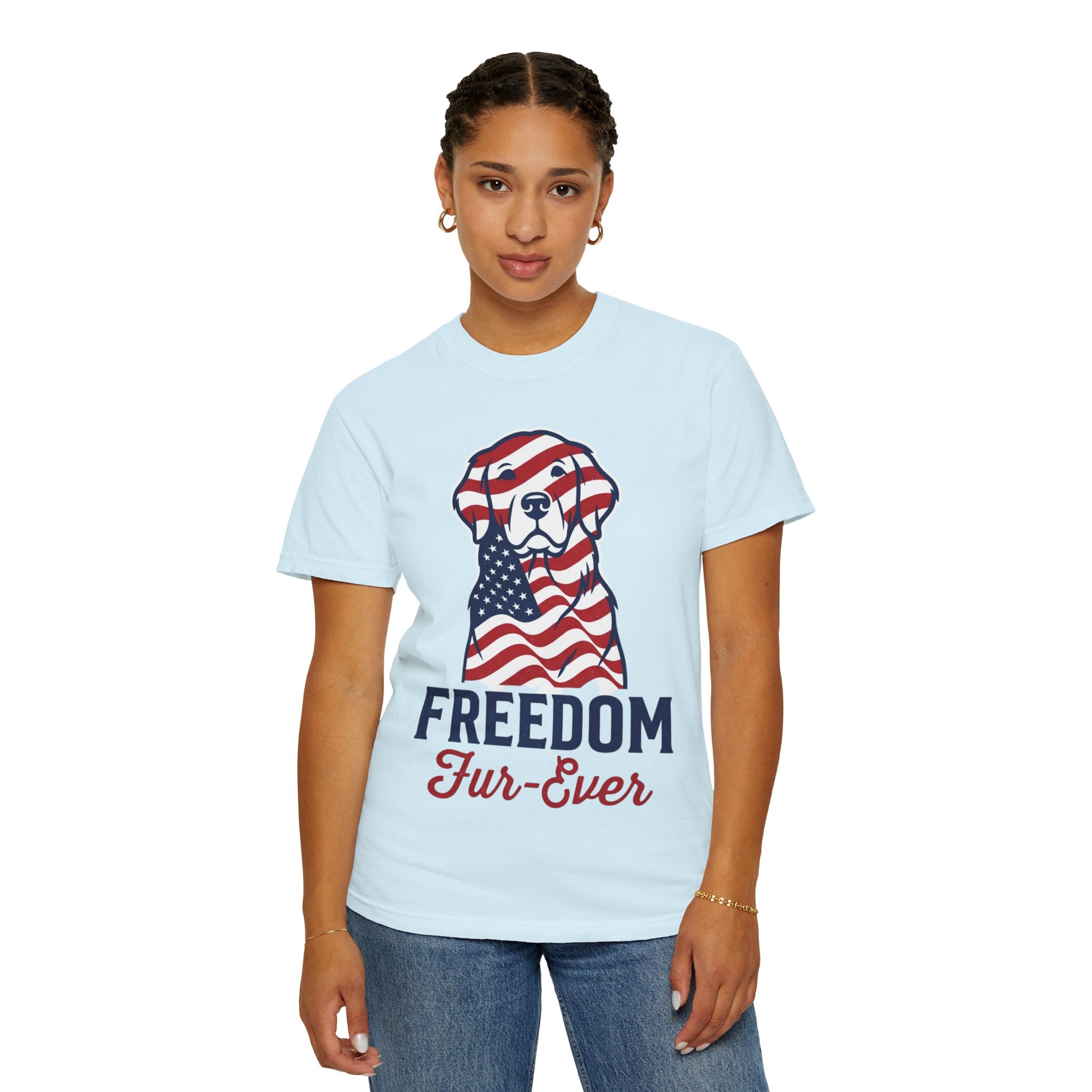 Freedom Fur-Ever Patriotic Dog T-Shirt