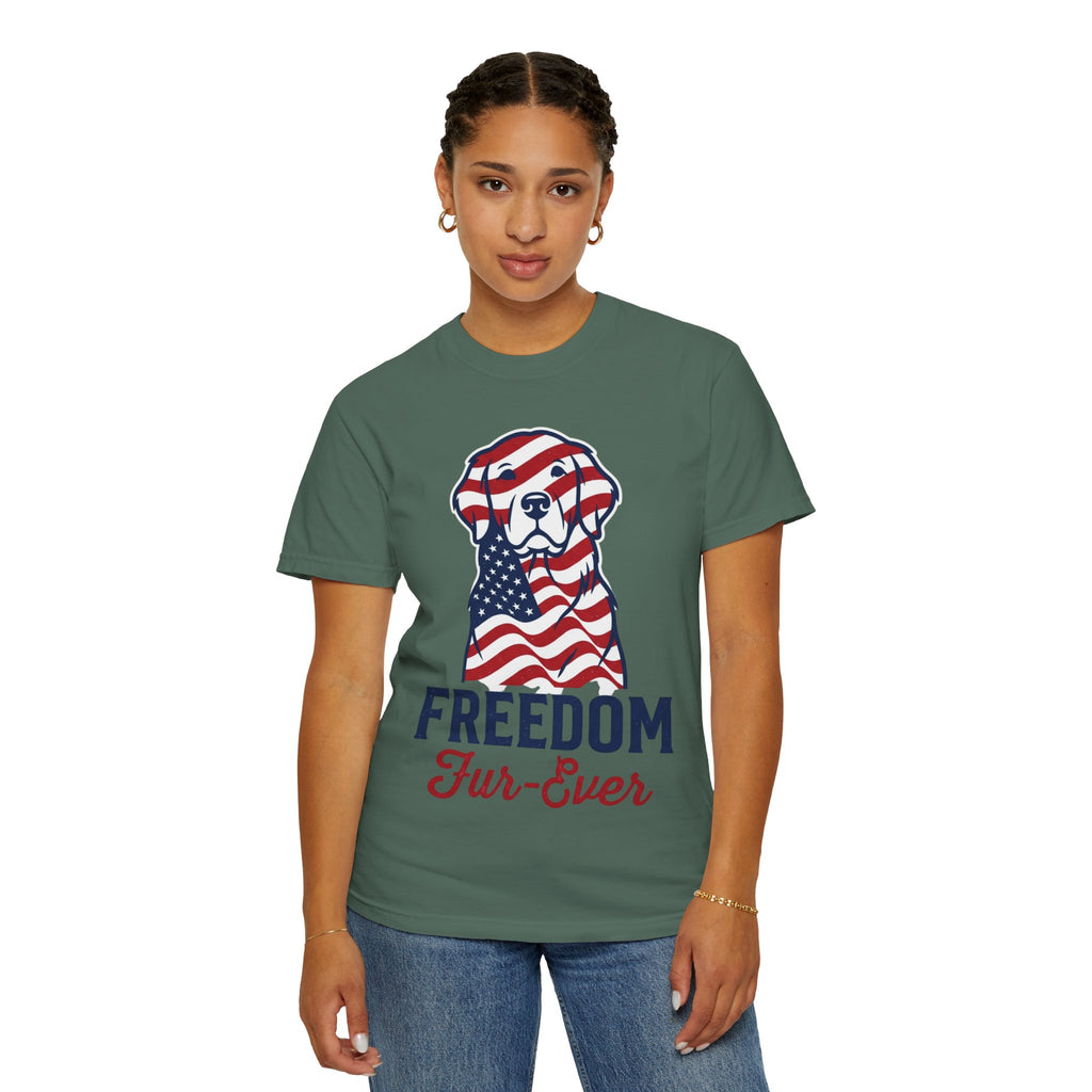 Freedom Fur-Ever Patriotic Dog T-Shirt