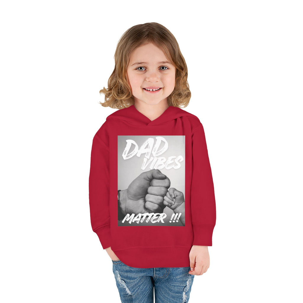 Toddler Hoodie — "Dad Vibes Matter" Fist Bump Pullover (Father’s Day Gift)