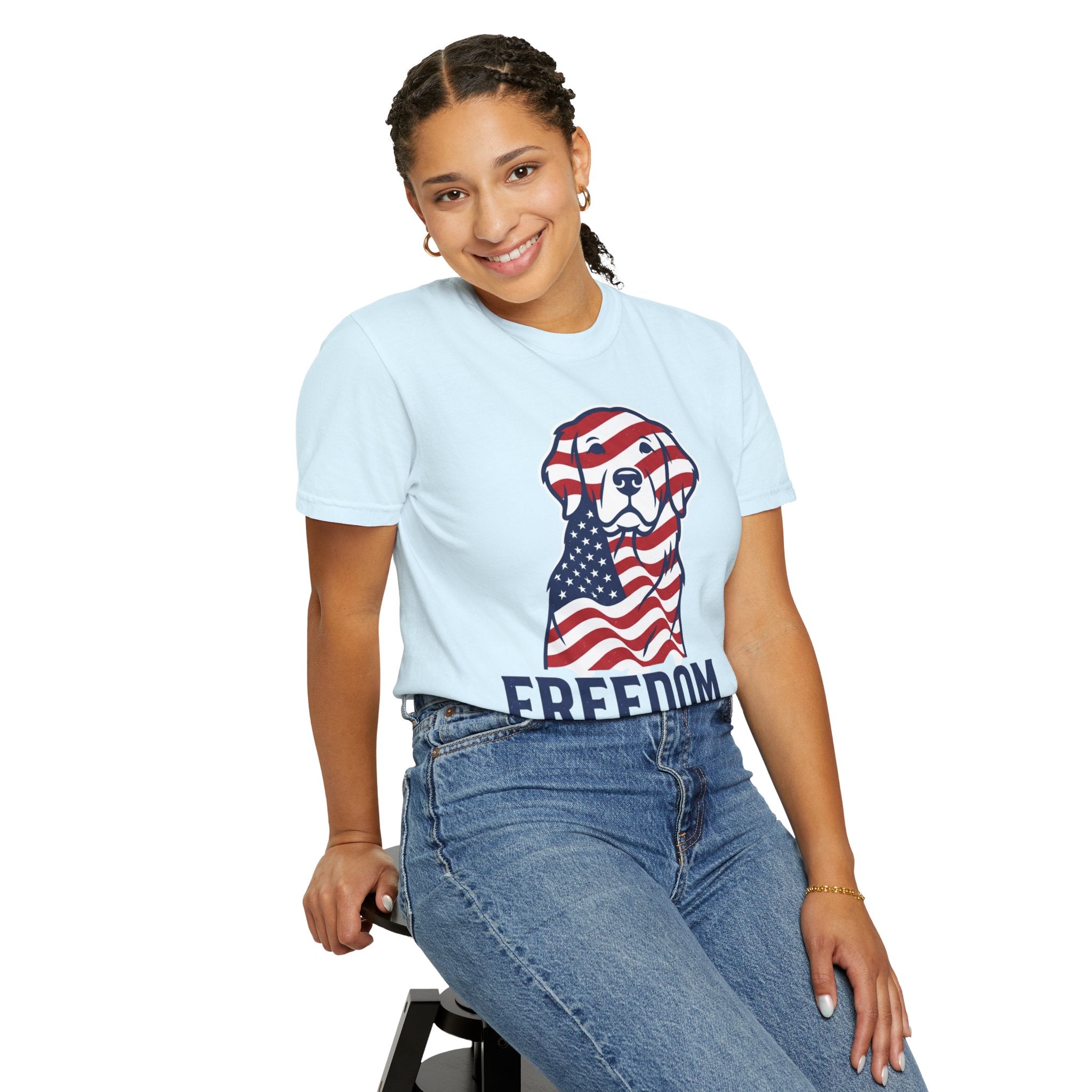 Freedom Fur-Ever Patriotic Dog T-Shirt