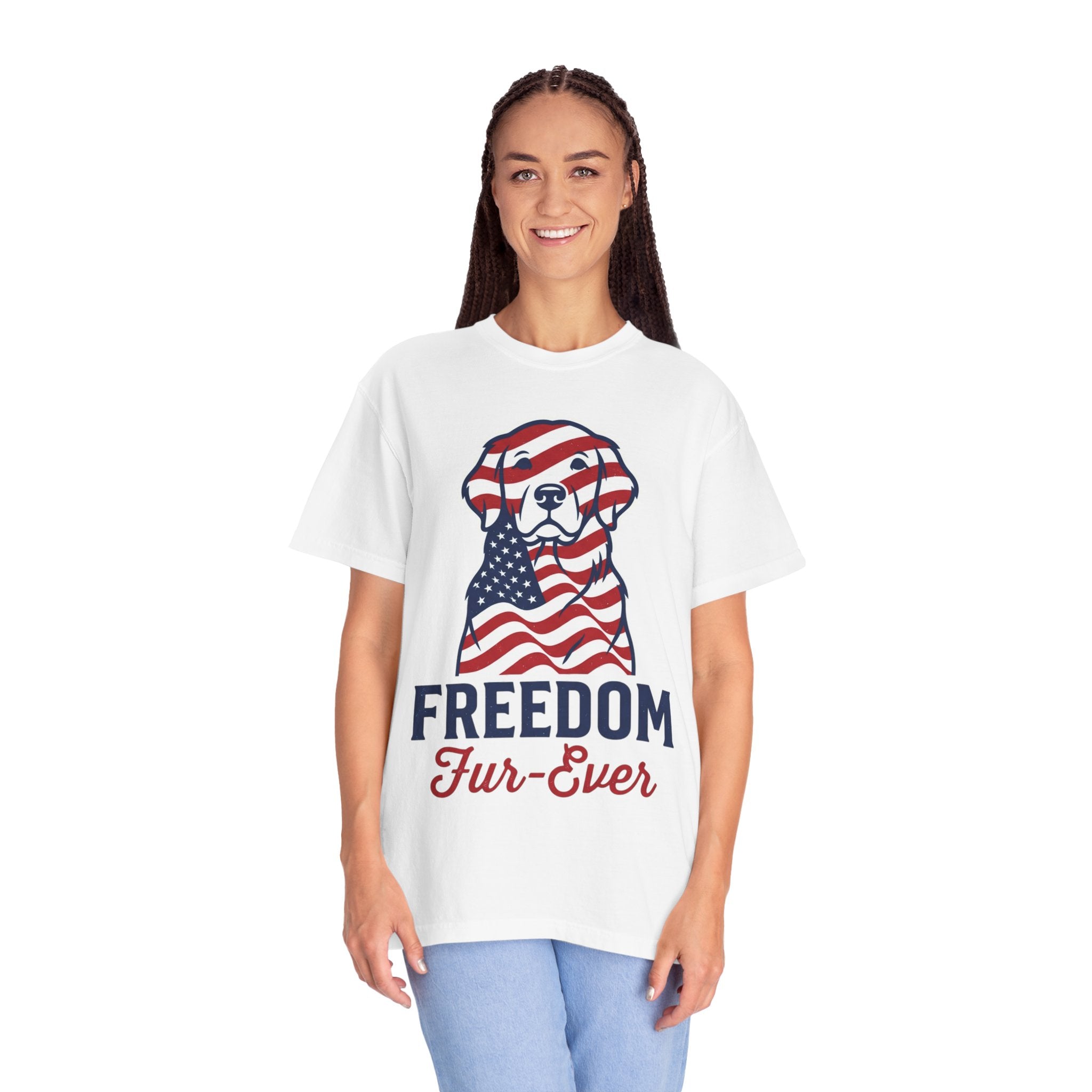 Freedom Fur-Ever Patriotic Dog T-Shirt