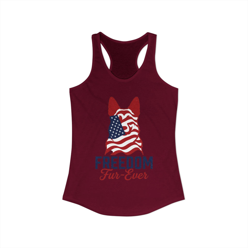 Freedom Fur-Ever Women's Ideal Racerback Tank