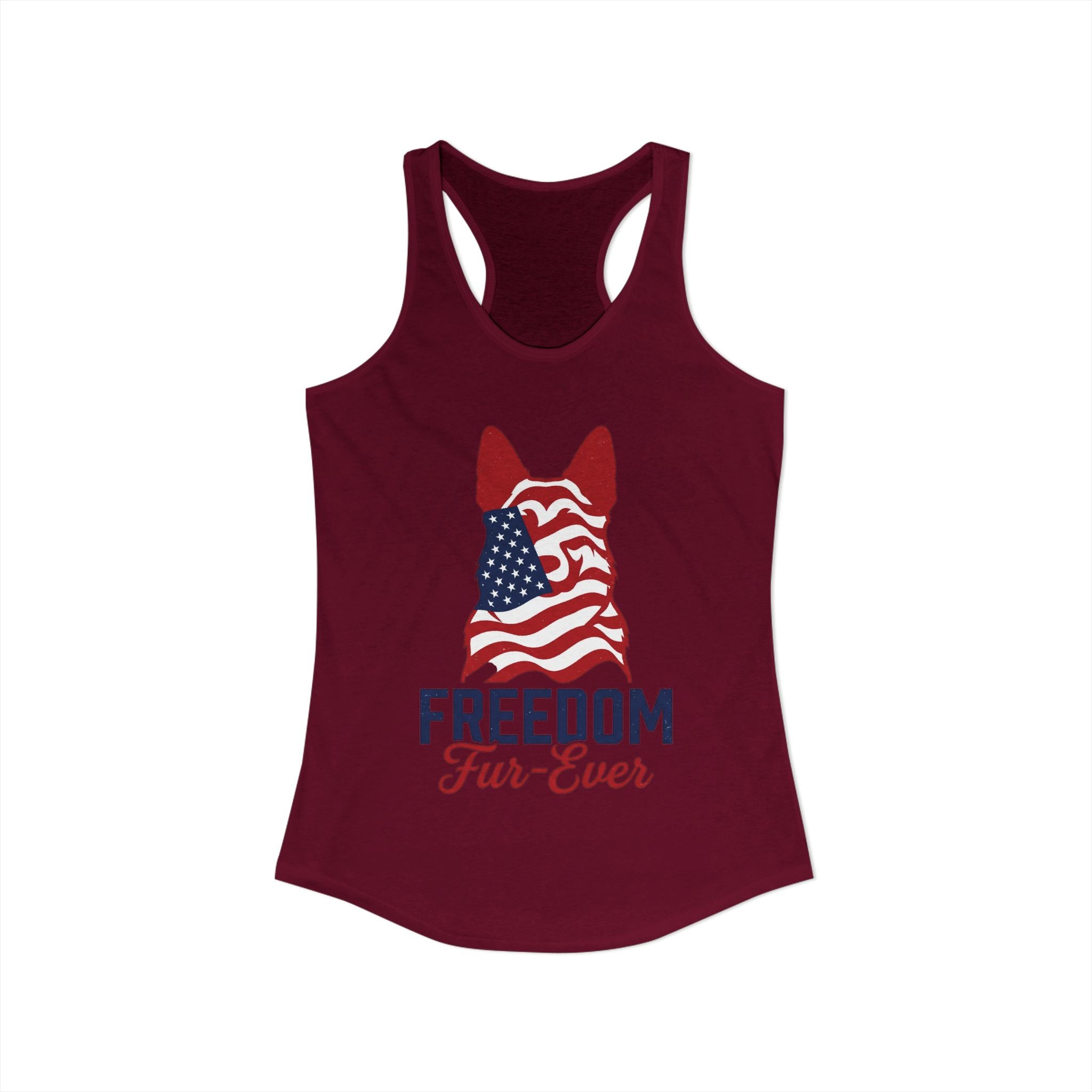 Freedom Fur-Ever Women's Ideal Racerback Tank