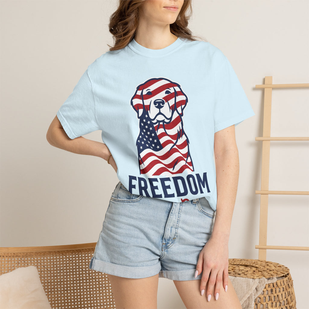 Freedom Fur-Ever Patriotic Dog T-Shirt