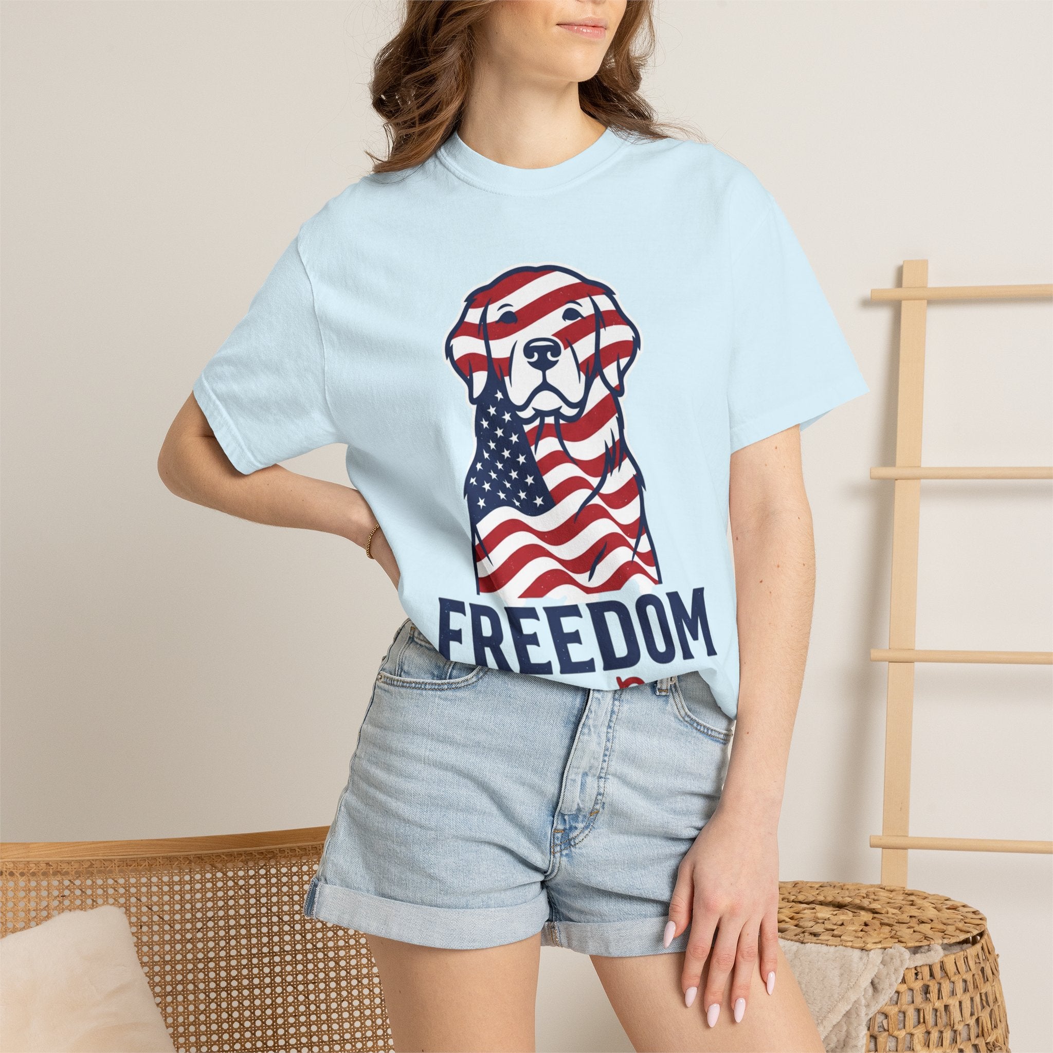 Freedom Fur-Ever Patriotic Dog T-Shirt