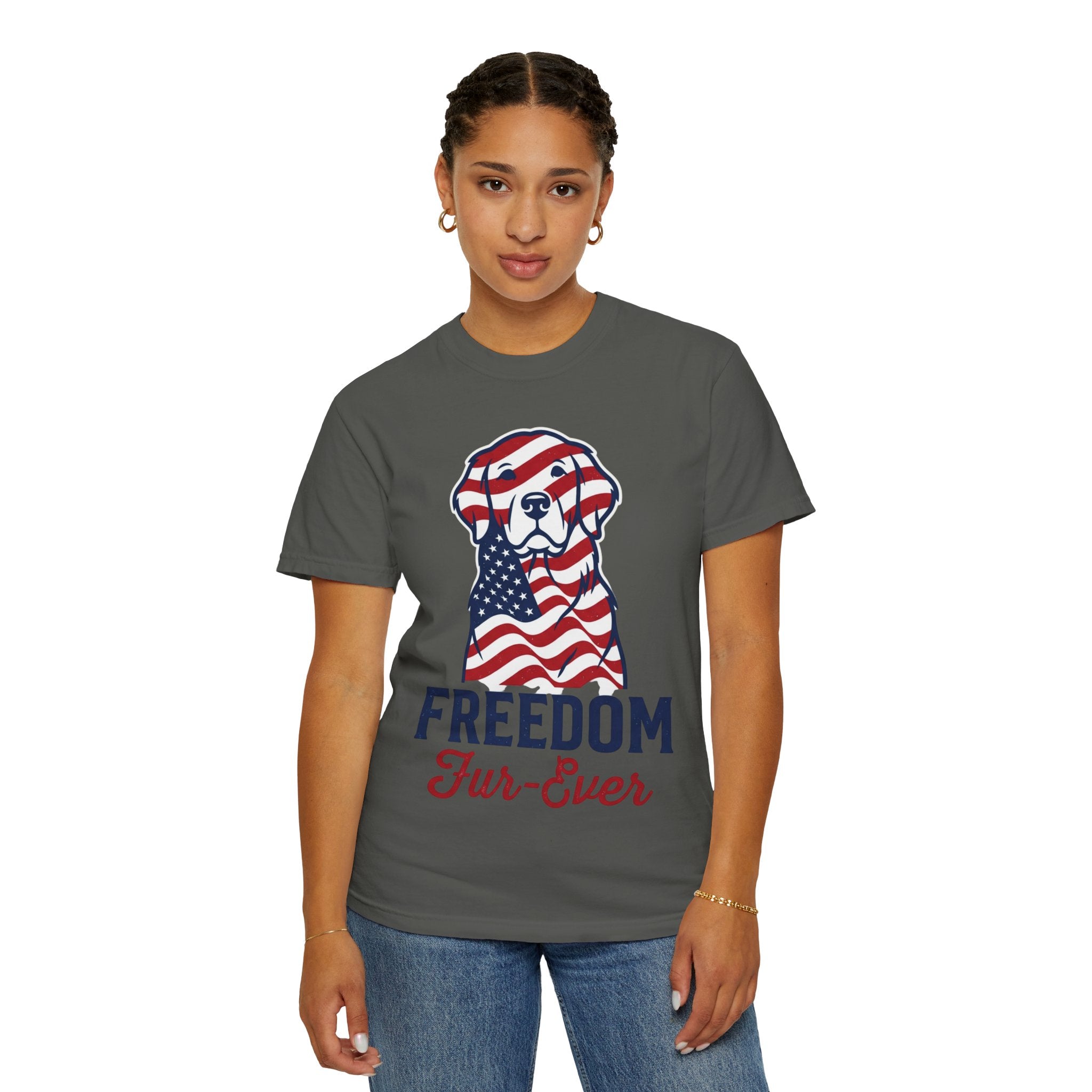 Freedom Fur-Ever Patriotic Dog T-Shirt