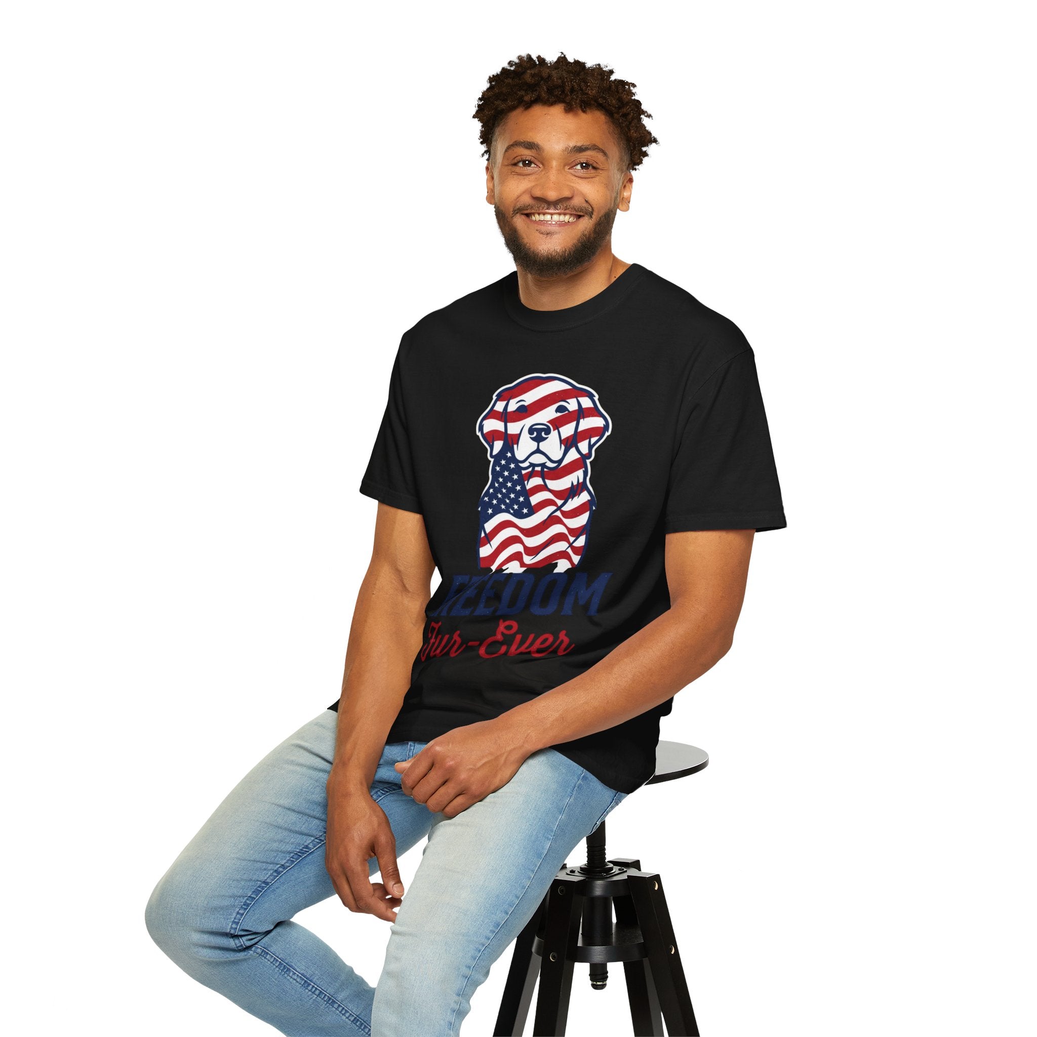 Freedom Fur-Ever Patriotic Dog T-Shirt