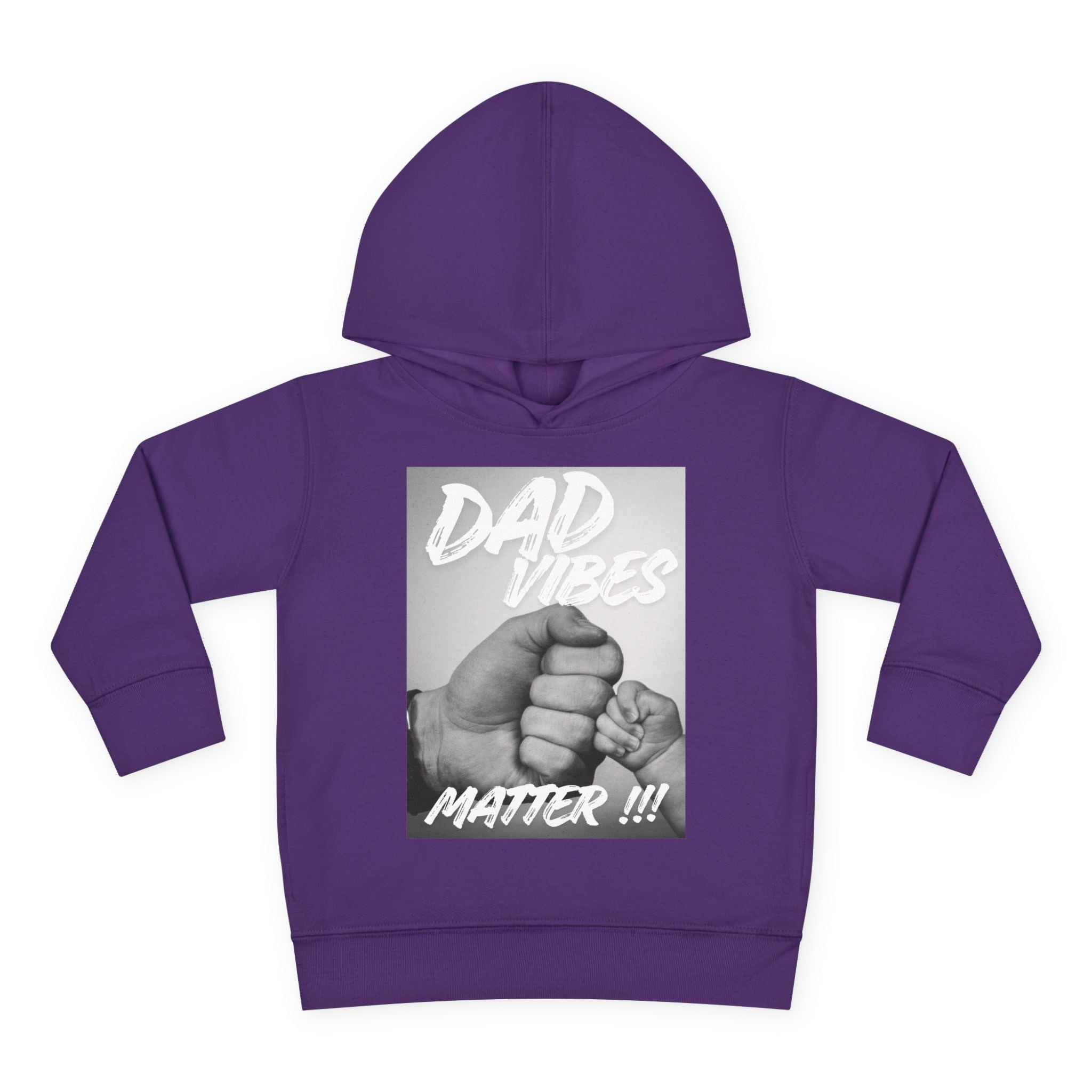 Toddler Hoodie — "Dad Vibes Matter" Fist Bump Pullover (Father’s Day Gift)