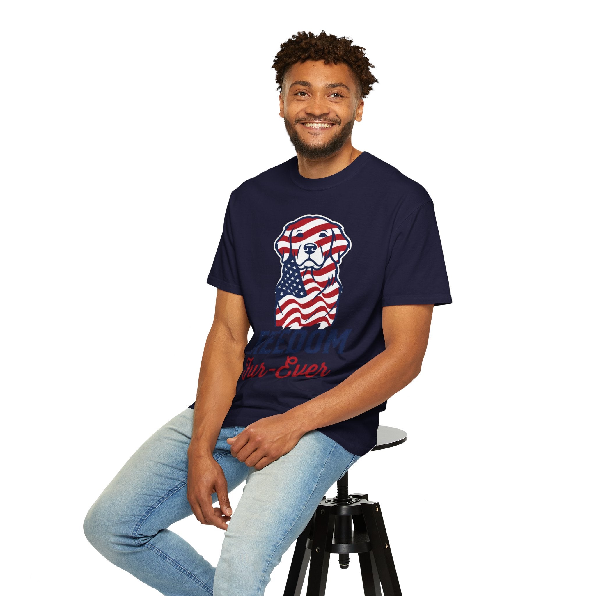 Freedom Fur-Ever Patriotic Dog T-Shirt
