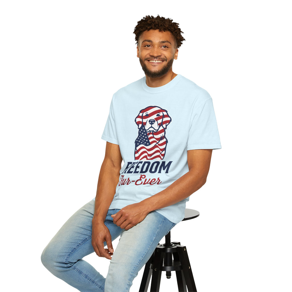 Freedom Fur-Ever Patriotic Dog T-Shirt