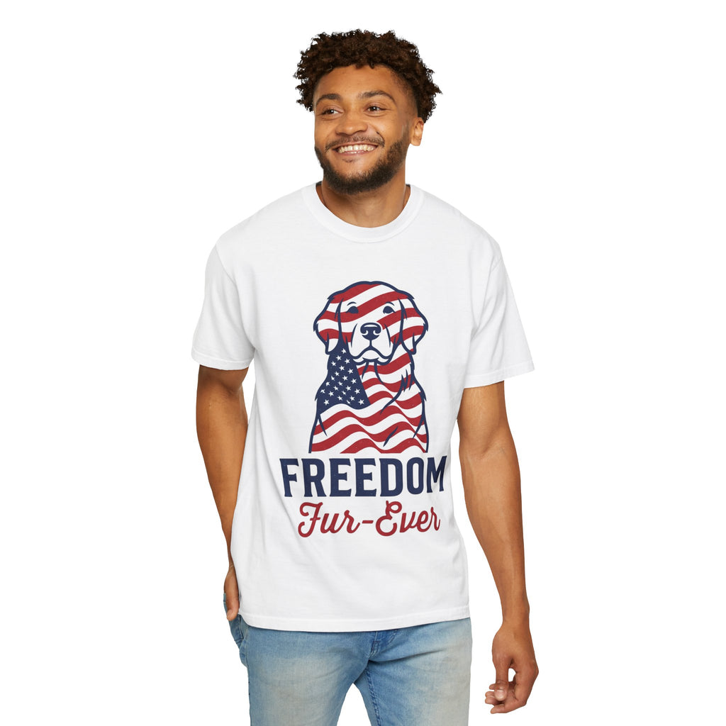 Freedom Fur-Ever Patriotic Dog T-Shirt