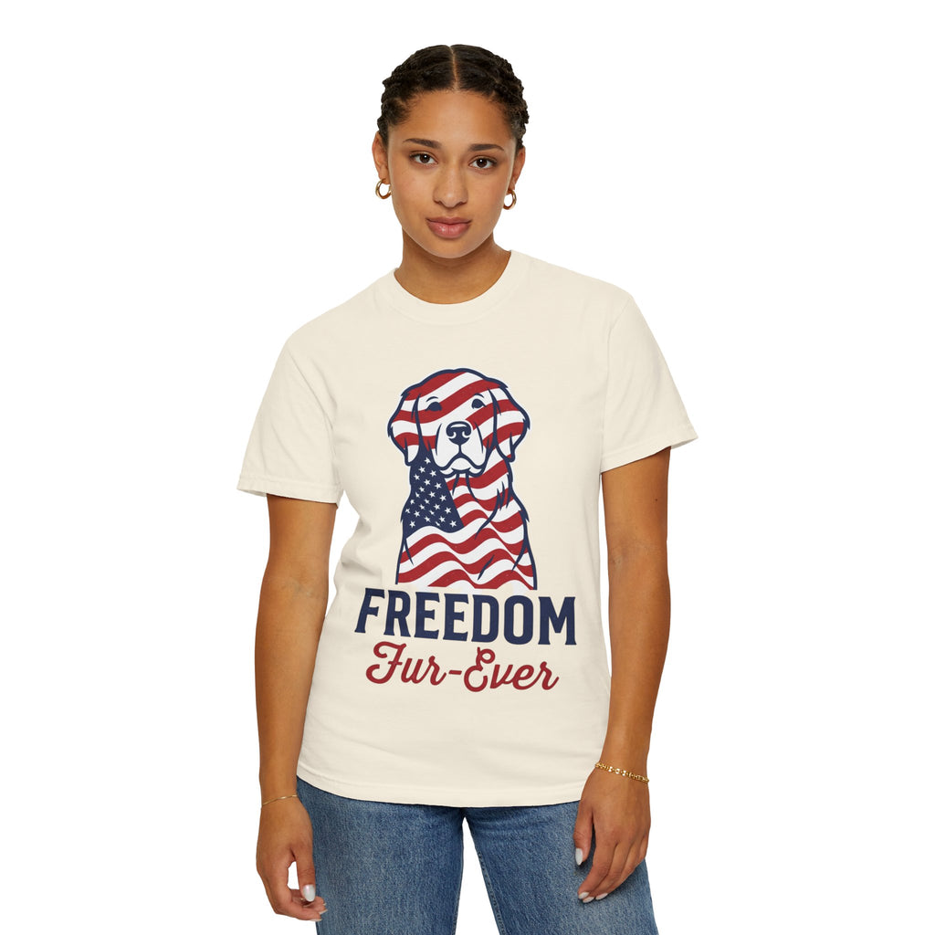 Freedom Fur-Ever Patriotic Dog T-Shirt
