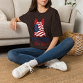 Freedom Fur-Ever Graphic T-Shirt — American Flag Dog Silhouette