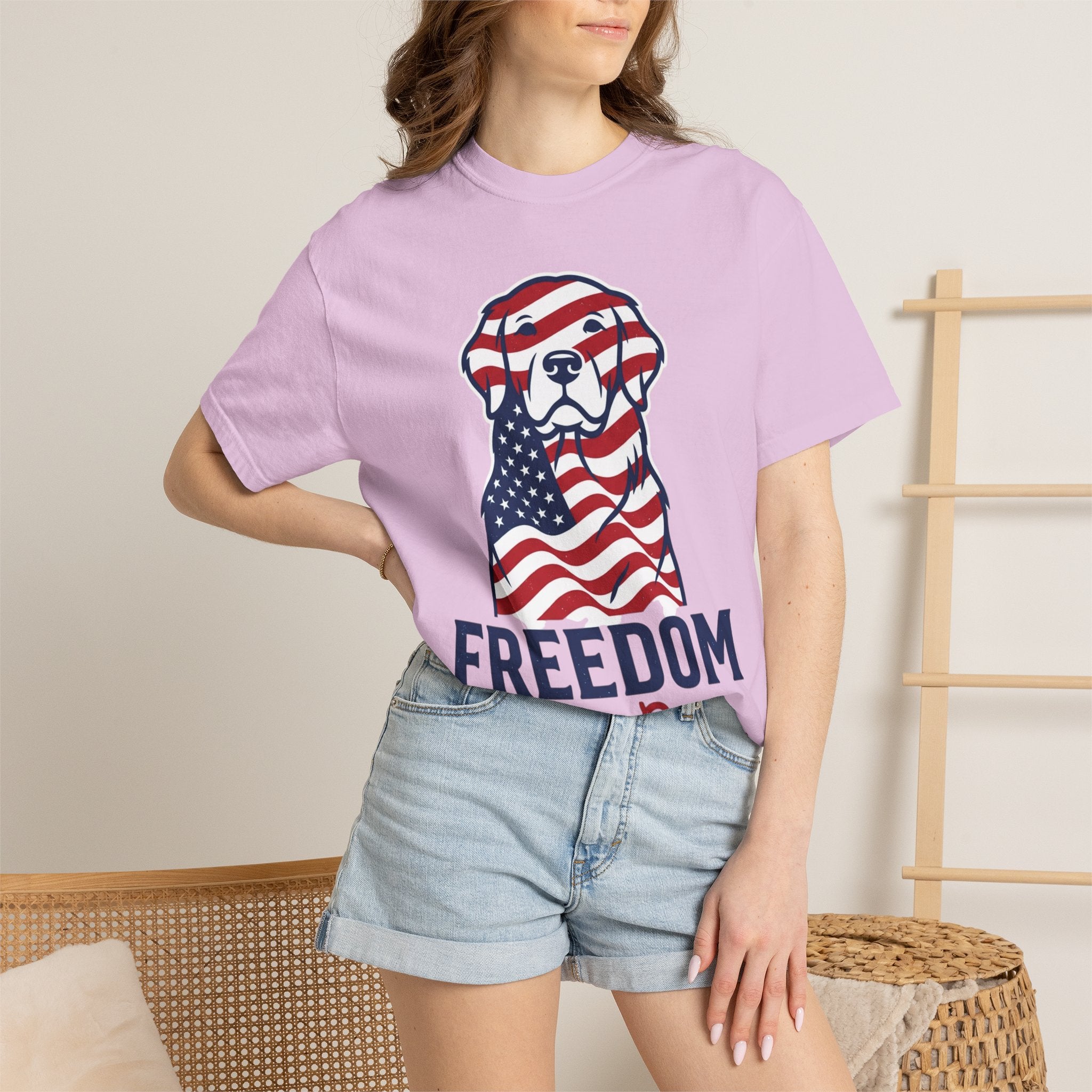 Freedom Fur-Ever Patriotic Dog T-Shirt
