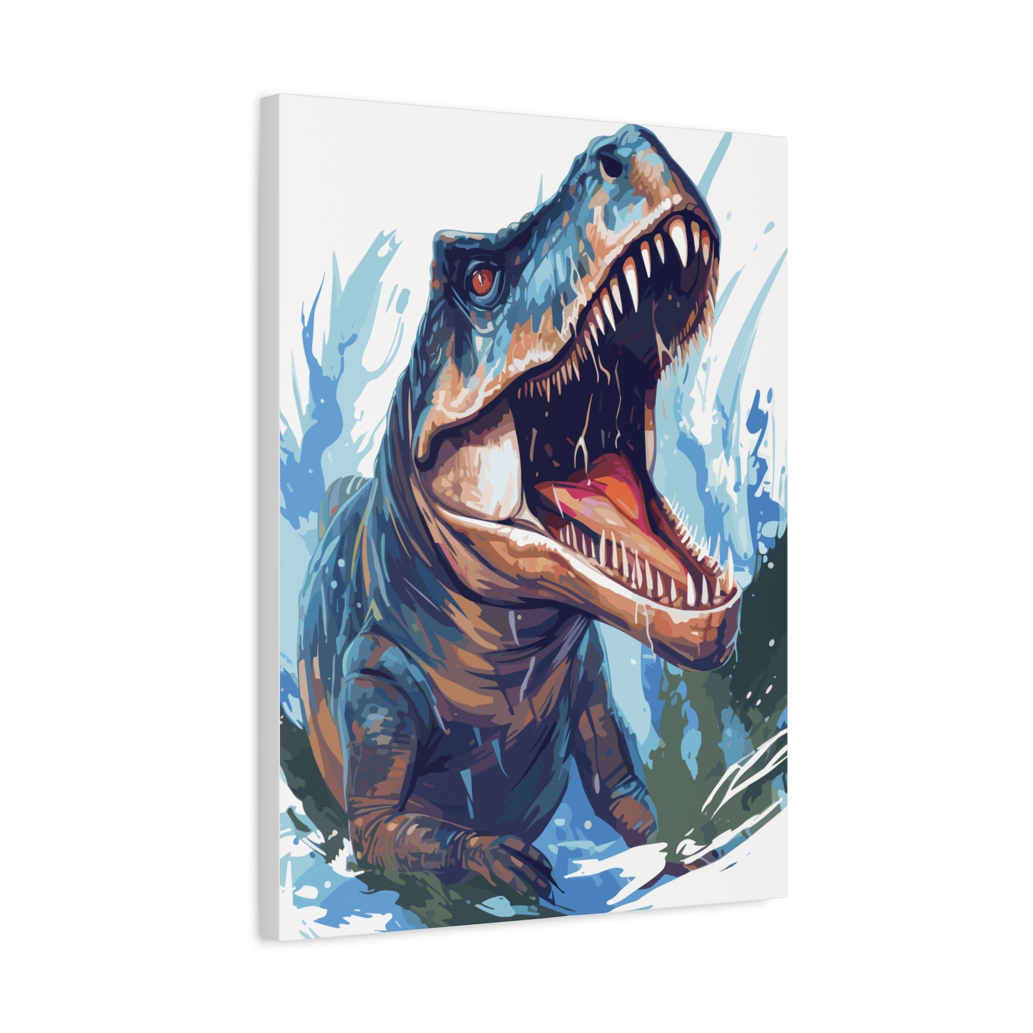 T-Rex Roar Matte Canvas Print