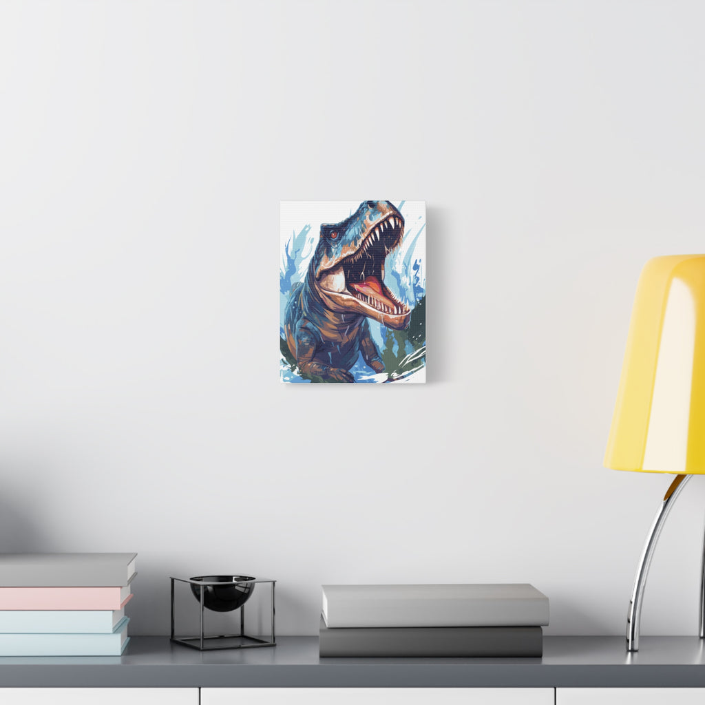 T-Rex Roar Matte Canvas Print