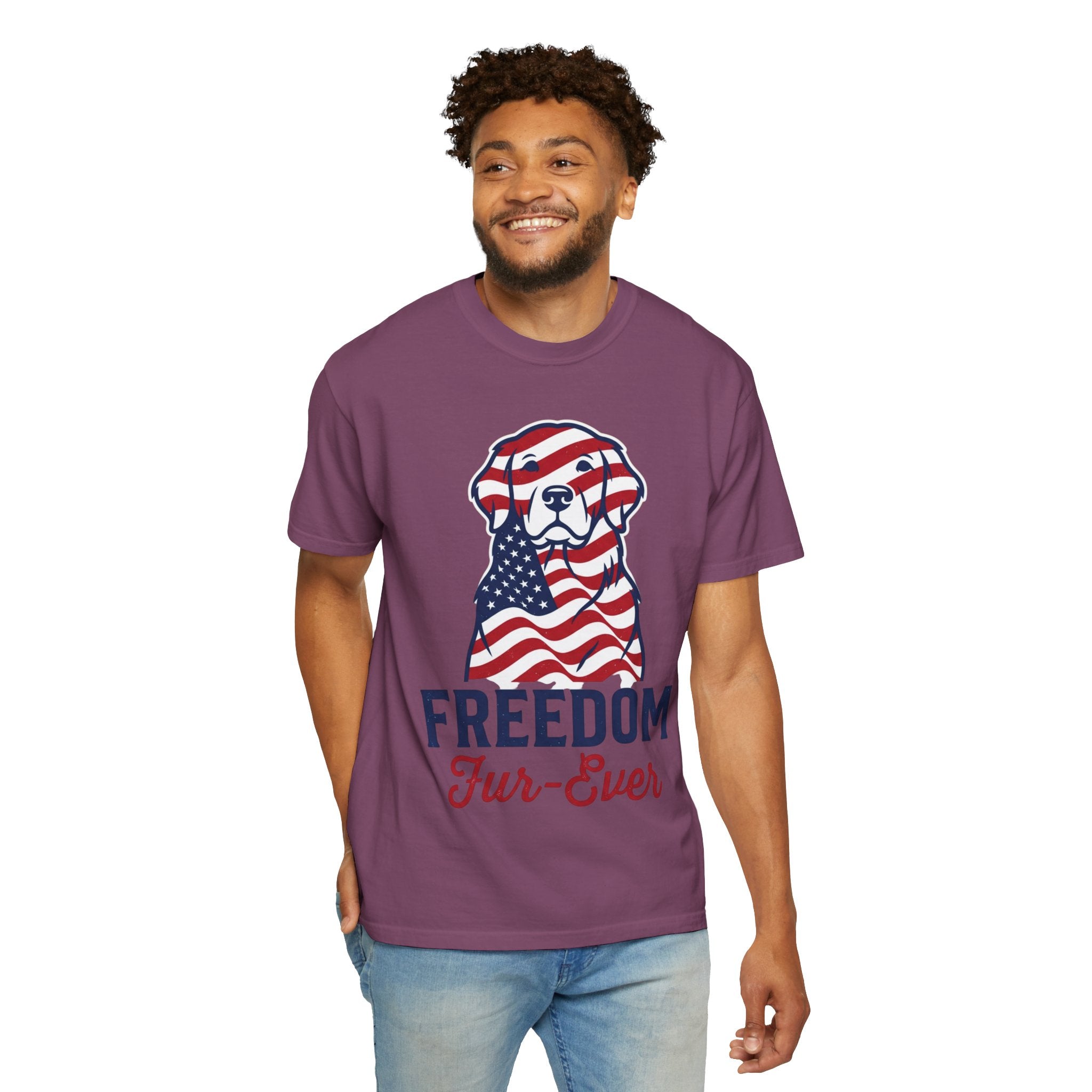 Freedom Fur-Ever Patriotic Dog T-Shirt