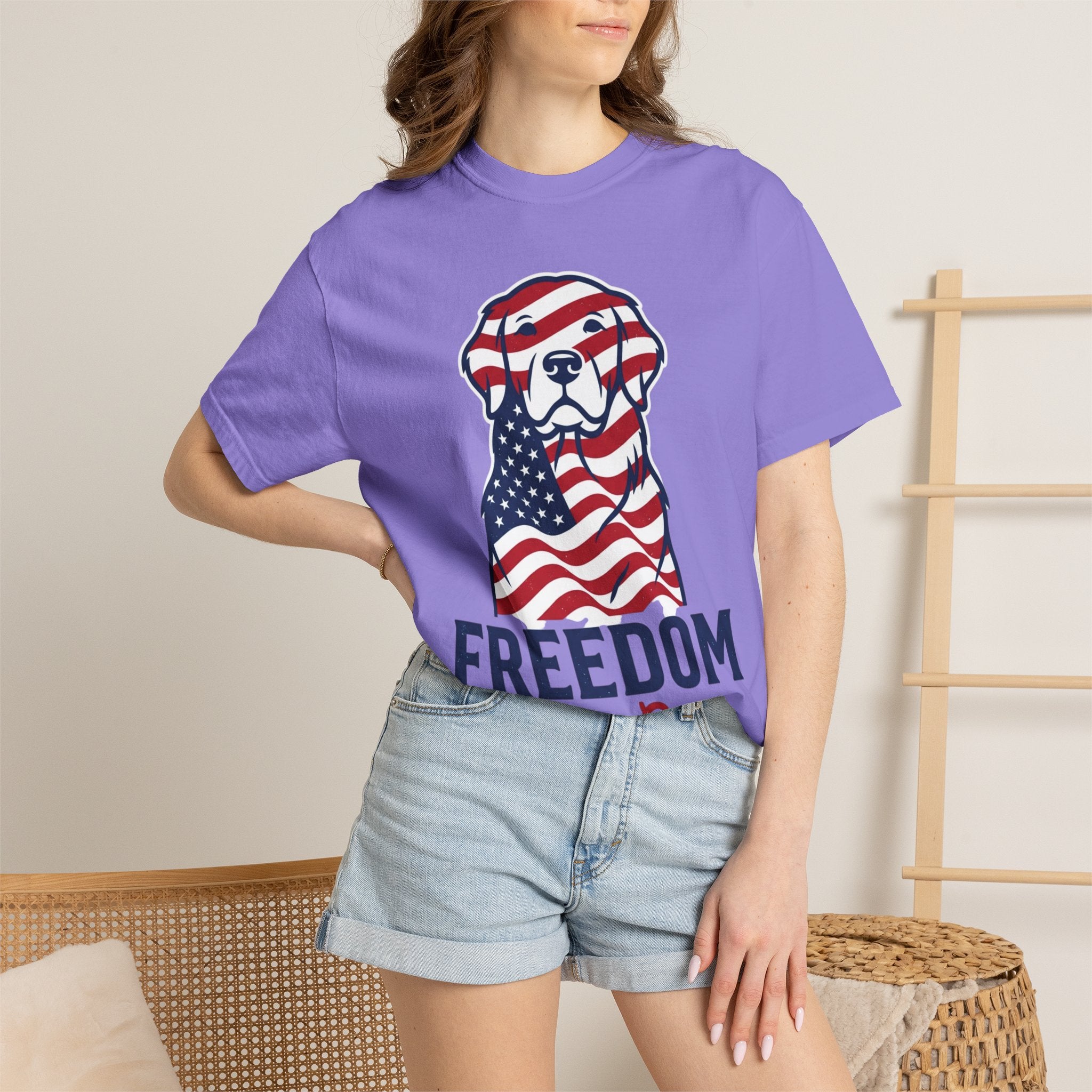 Freedom Fur-Ever Patriotic Dog T-Shirt