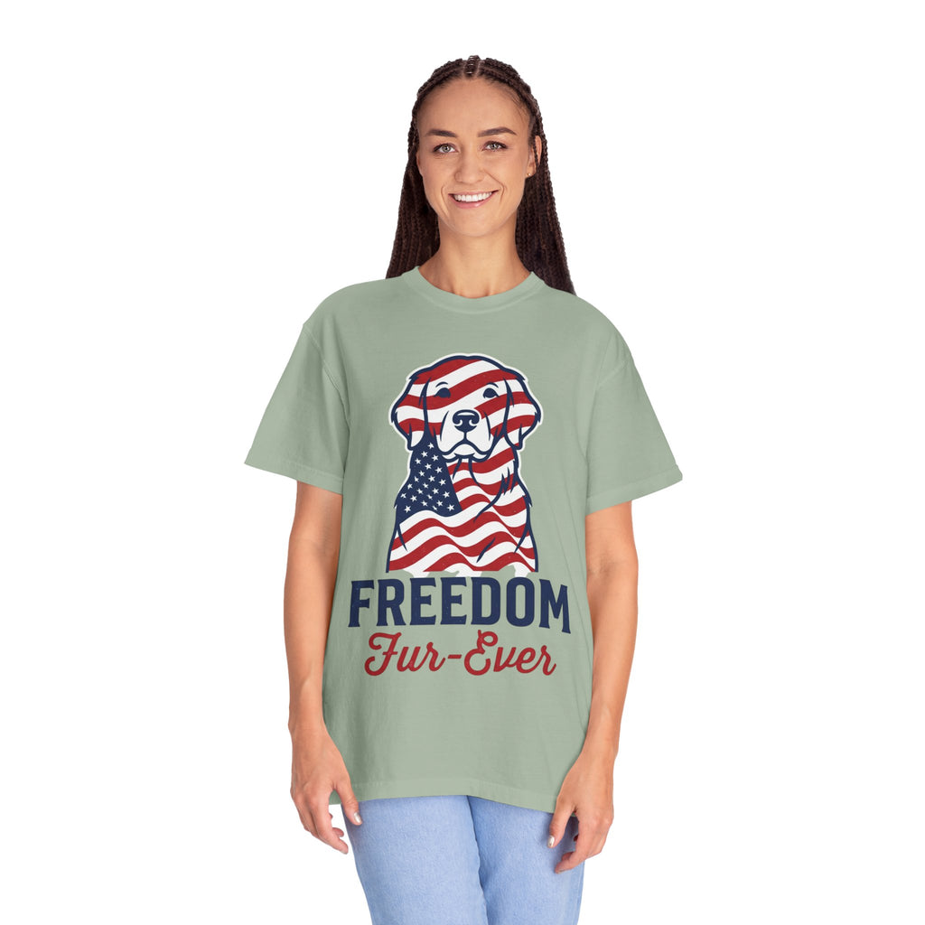 Freedom Fur-Ever Patriotic Dog T-Shirt