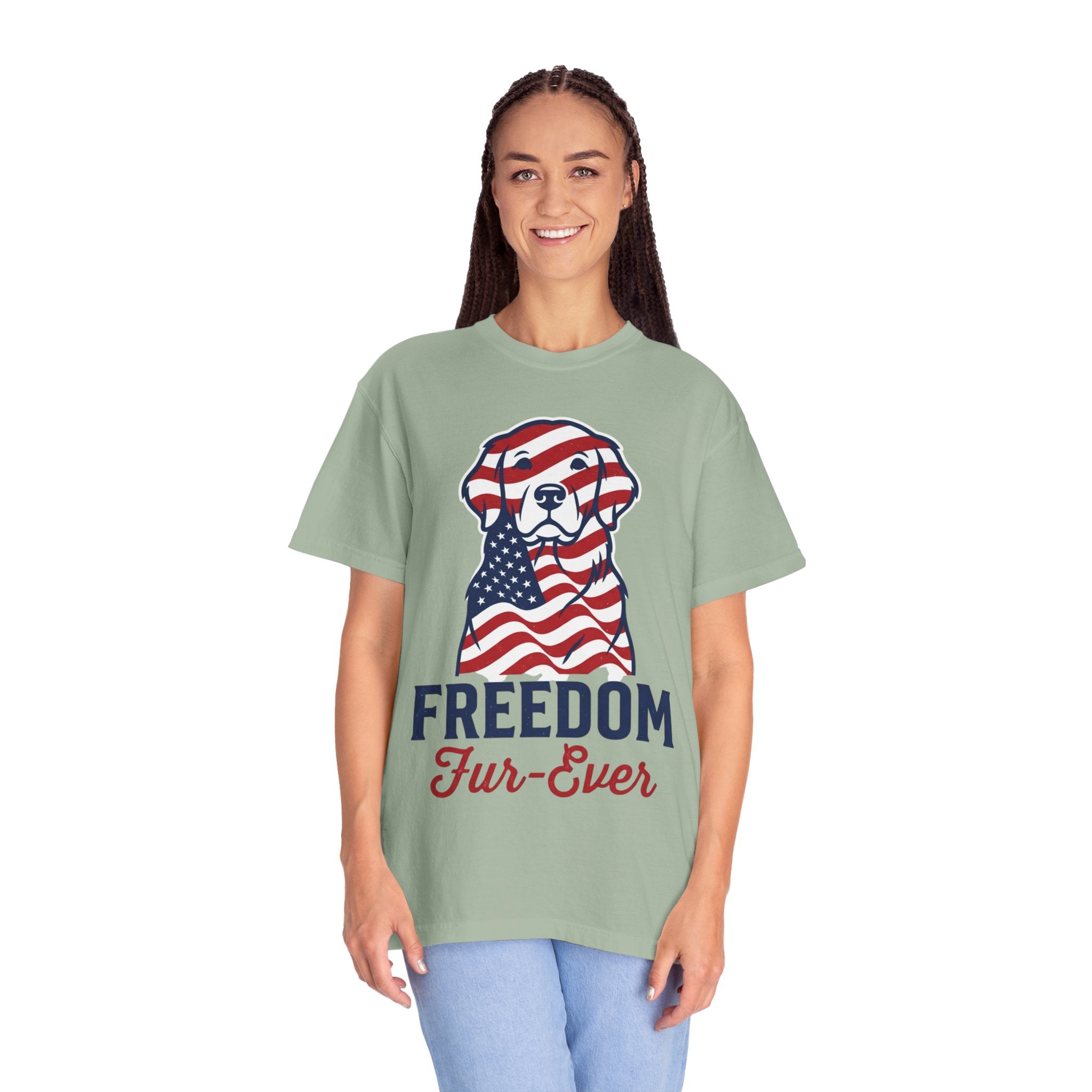 Freedom Fur-Ever Patriotic Dog T-Shirt