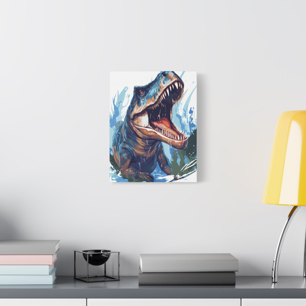 T-Rex Roar Matte Canvas Print