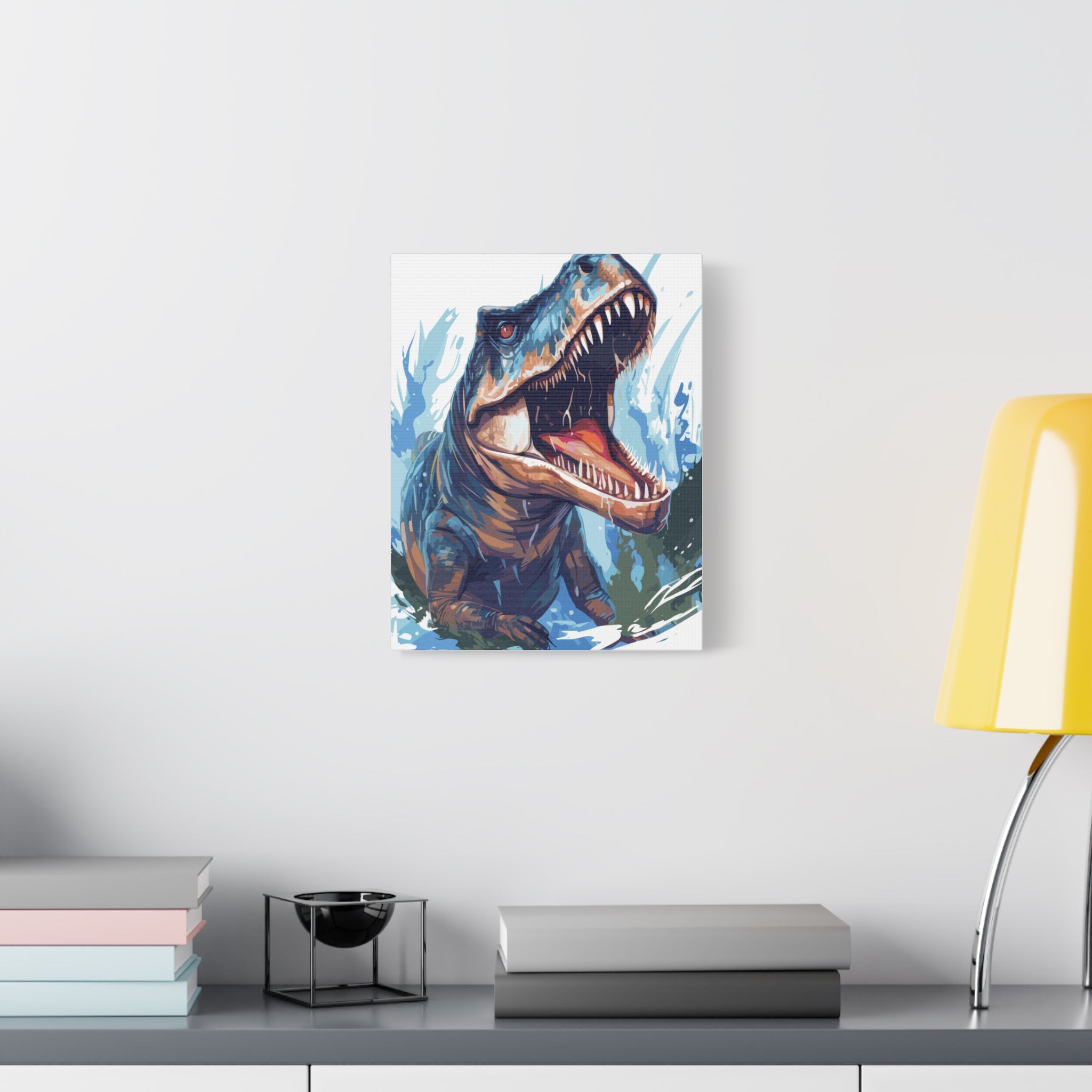 T-Rex Roar Matte Canvas Print