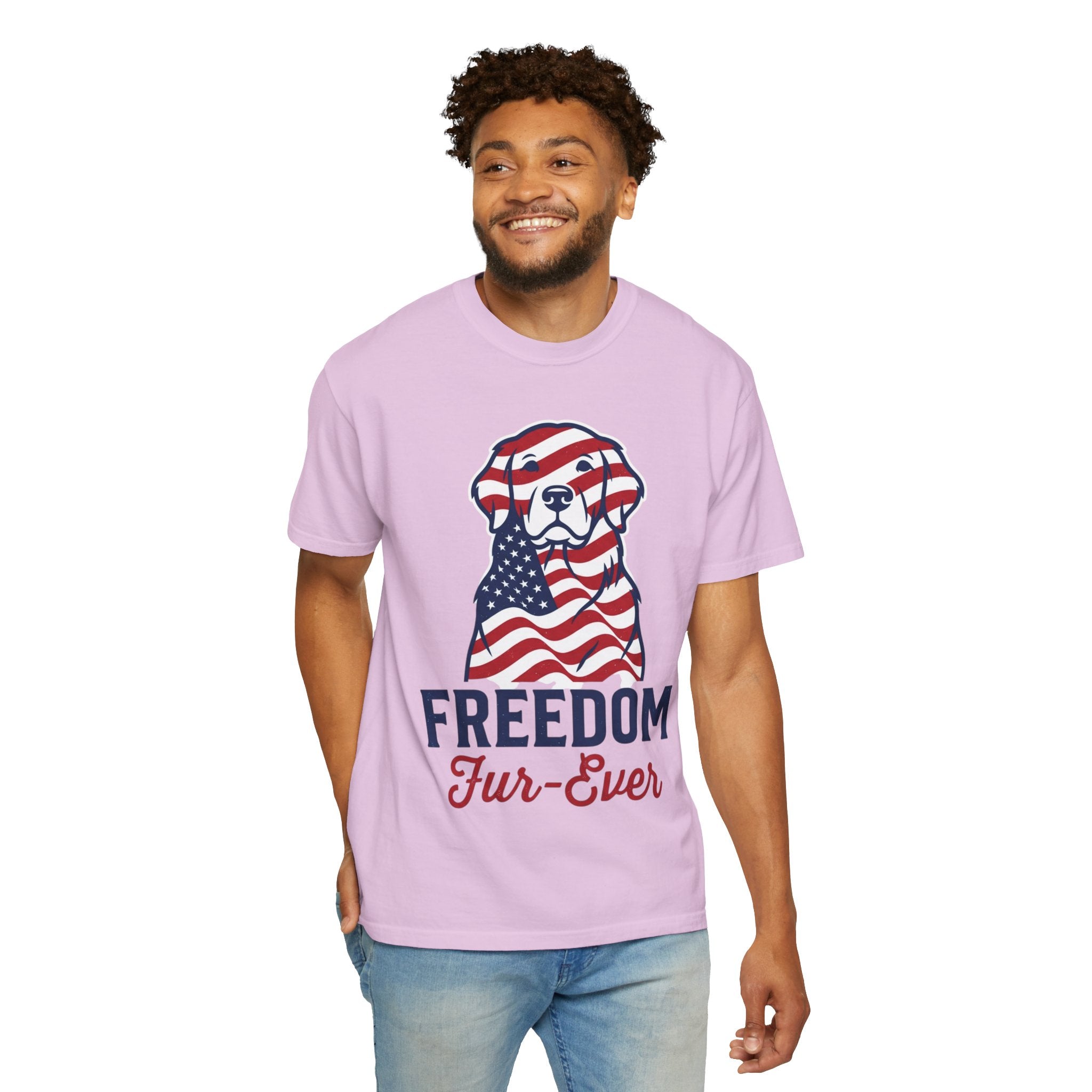 Freedom Fur-Ever Patriotic Dog T-Shirt