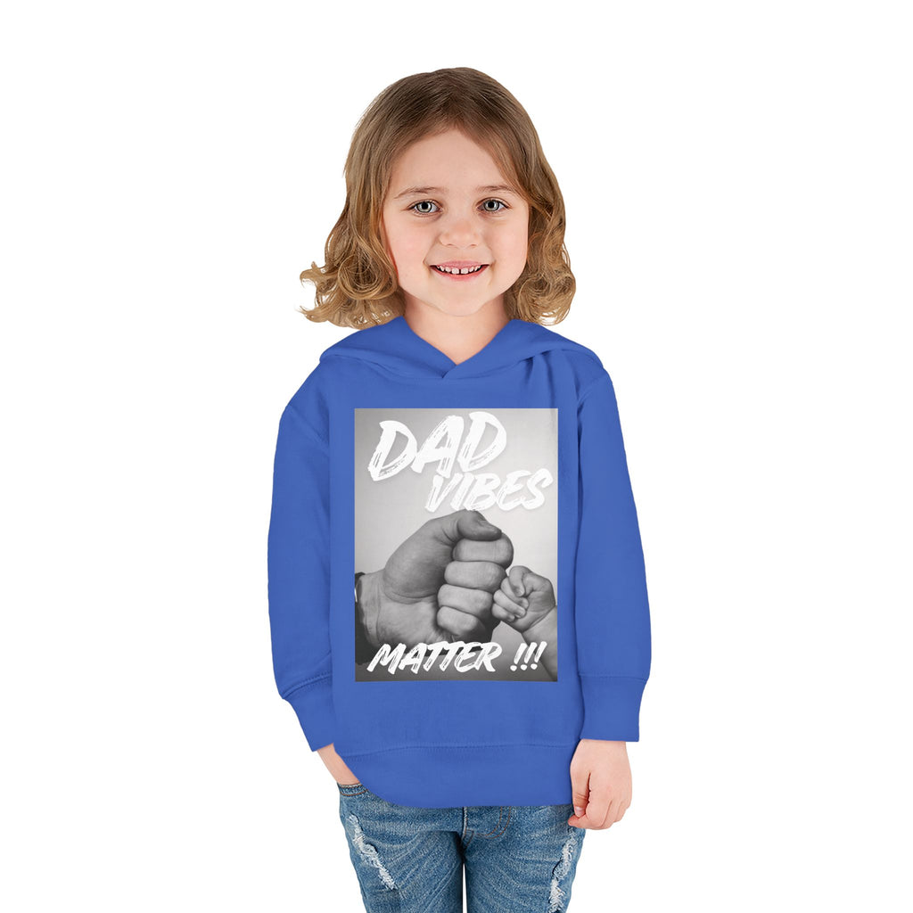 Toddler Hoodie — "Dad Vibes Matter" Fist Bump Pullover (Father’s Day Gift)