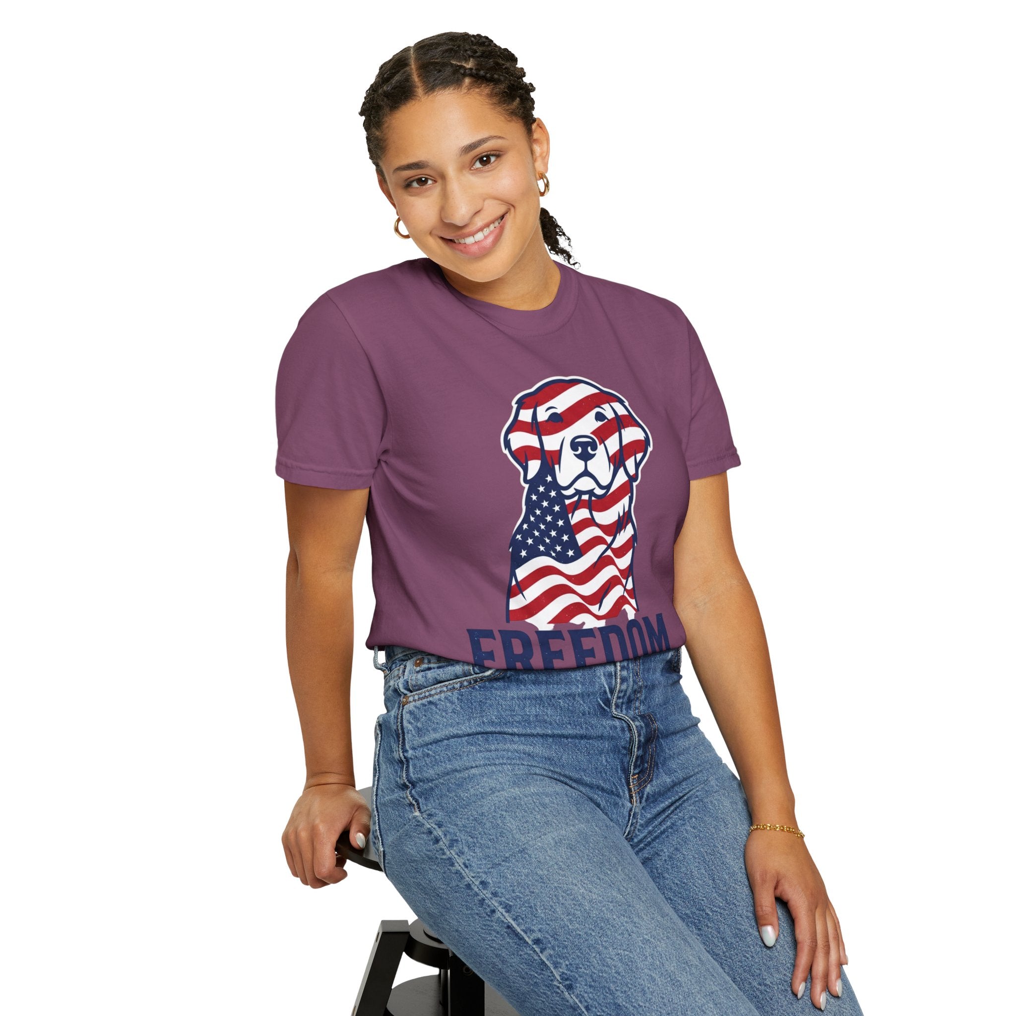 Freedom Fur-Ever Patriotic Dog T-Shirt