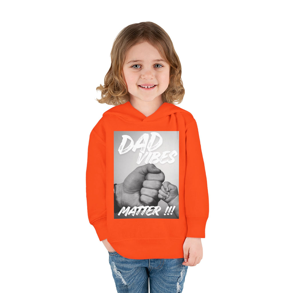 Toddler Hoodie — "Dad Vibes Matter" Fist Bump Pullover (Father’s Day Gift)