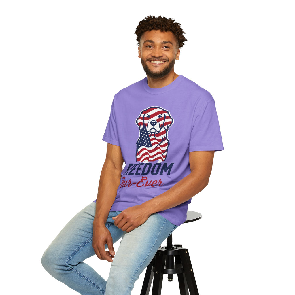 Freedom Fur-Ever Patriotic Dog T-Shirt