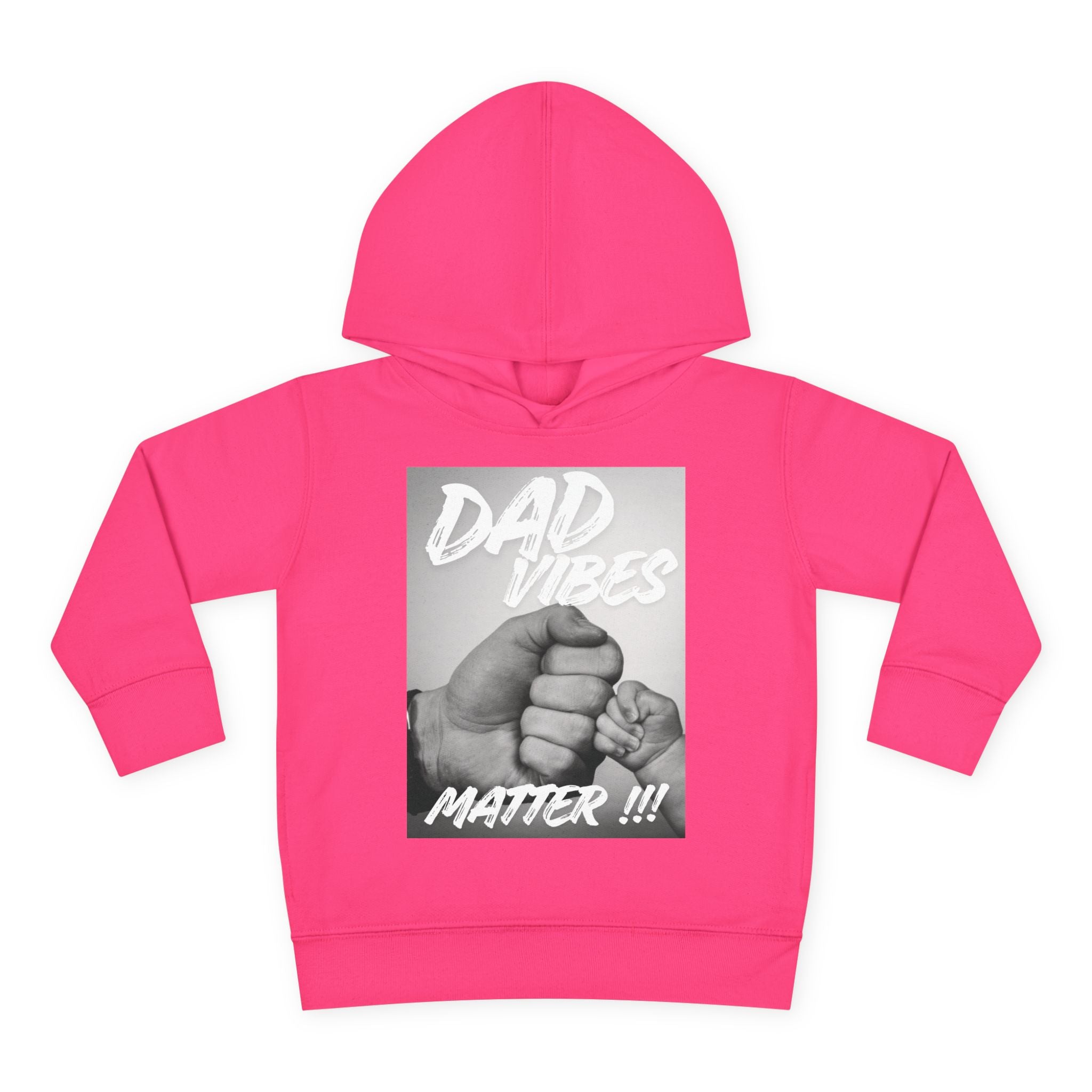 Toddler Hoodie — "Dad Vibes Matter" Fist Bump Pullover (Father’s Day Gift)
