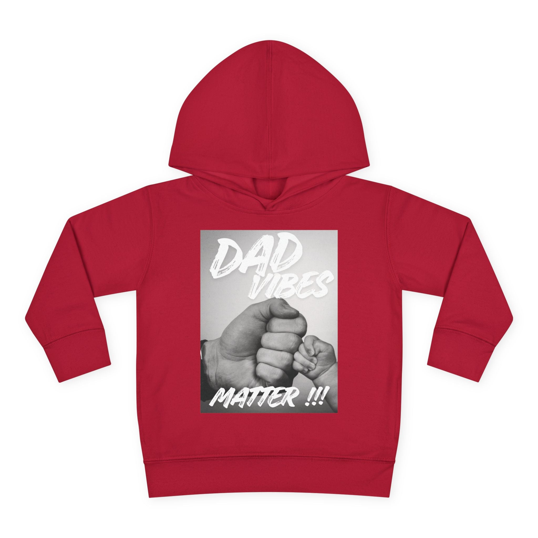 Toddler Hoodie — "Dad Vibes Matter" Fist Bump Pullover (Father’s Day Gift)