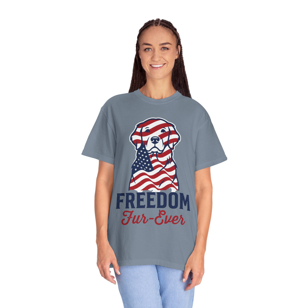 Freedom Fur-Ever Patriotic Dog T-Shirt