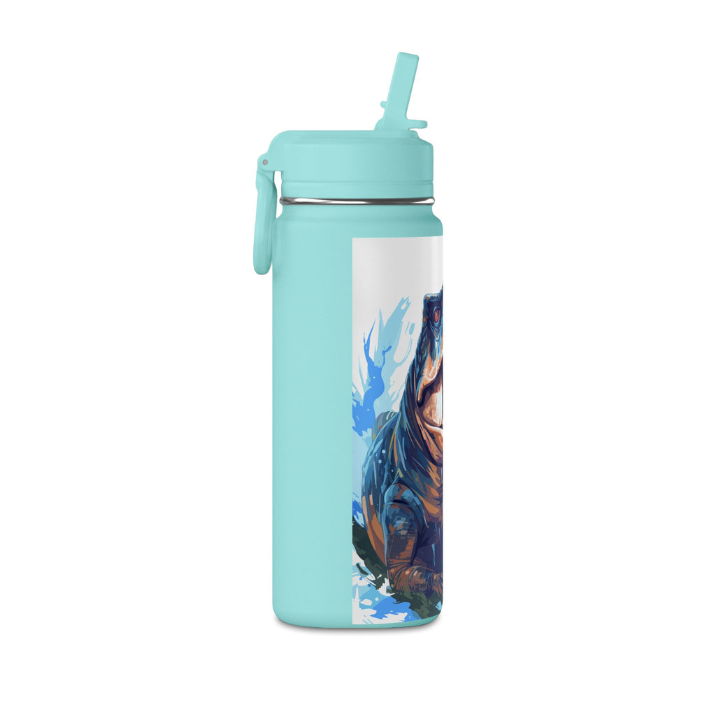 T-Rex Water Bottle — 20oz Dinosaur Sports Bottle with Straw