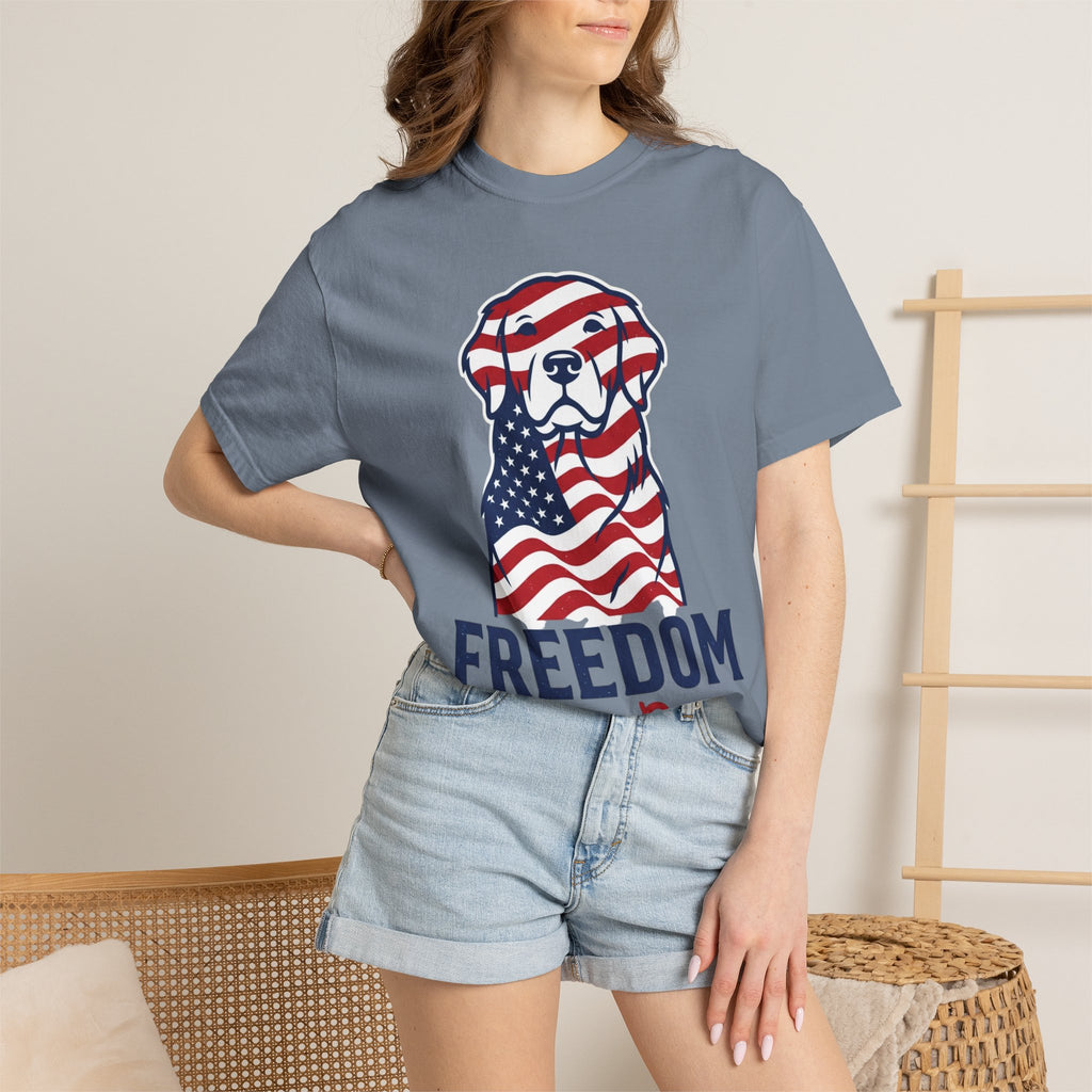 Freedom Fur-Ever Patriotic Dog T-Shirt