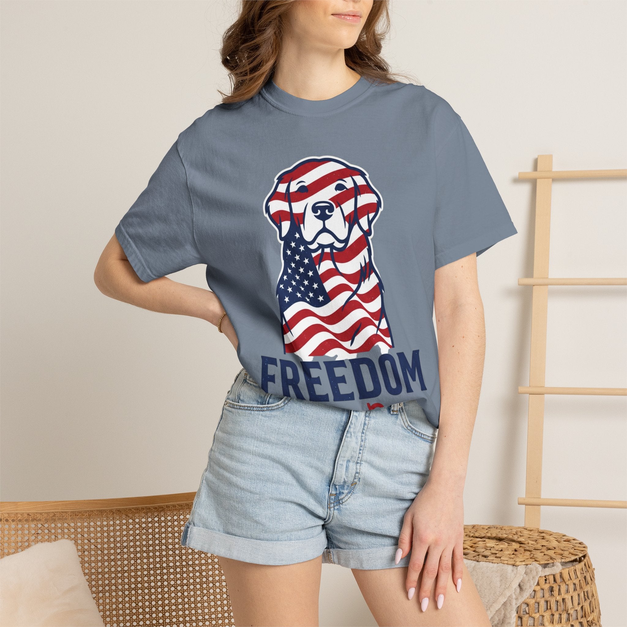 Freedom Fur-Ever Patriotic Dog T-Shirt