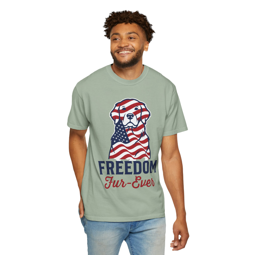 Freedom Fur-Ever Patriotic Dog T-Shirt