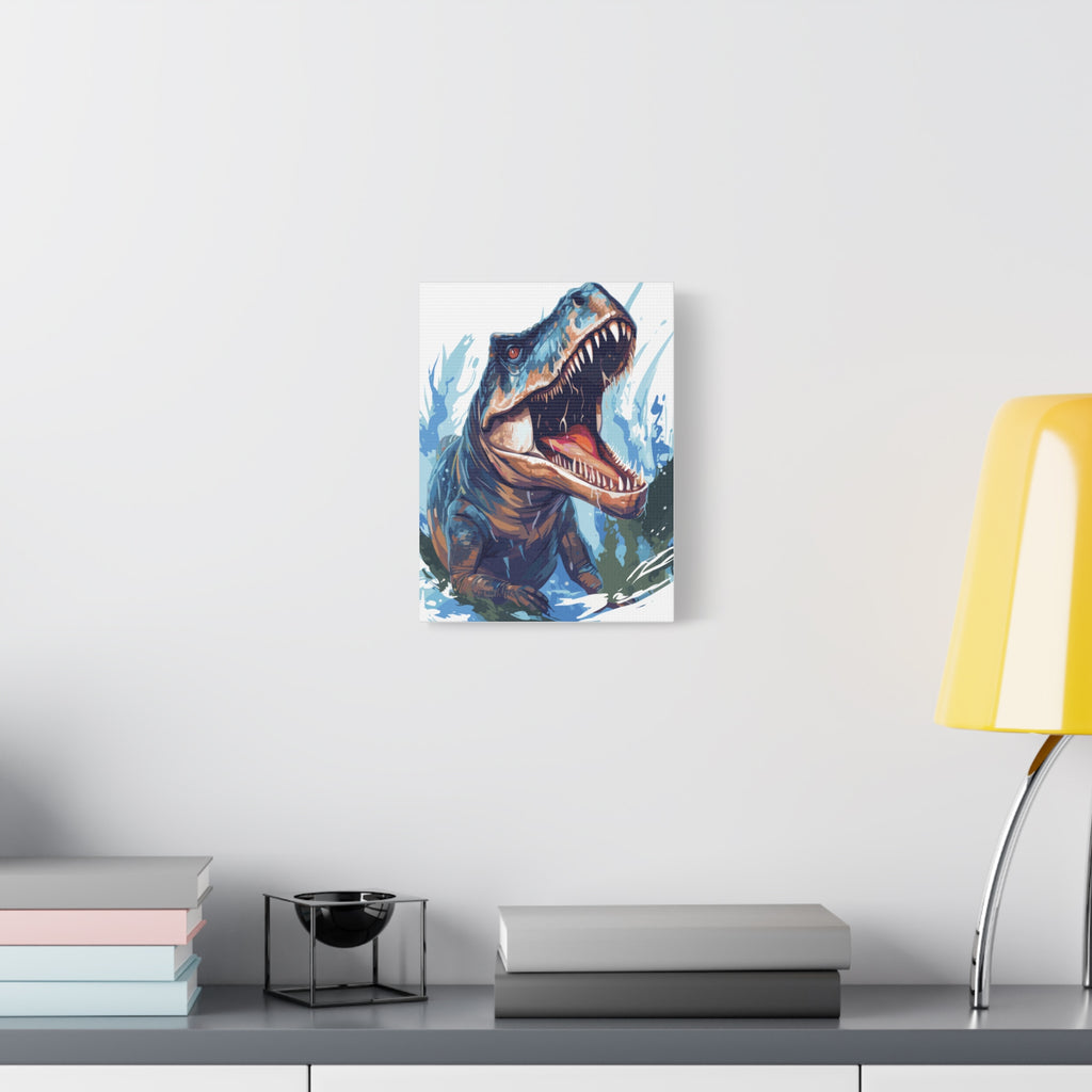 T-Rex Roar Matte Canvas Print