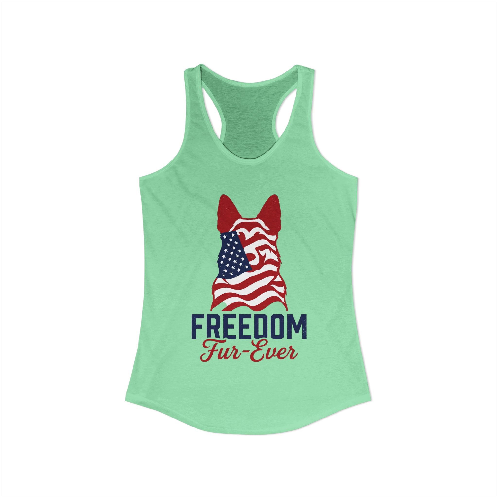 Freedom Fur-Ever Women's Ideal Racerback Tank