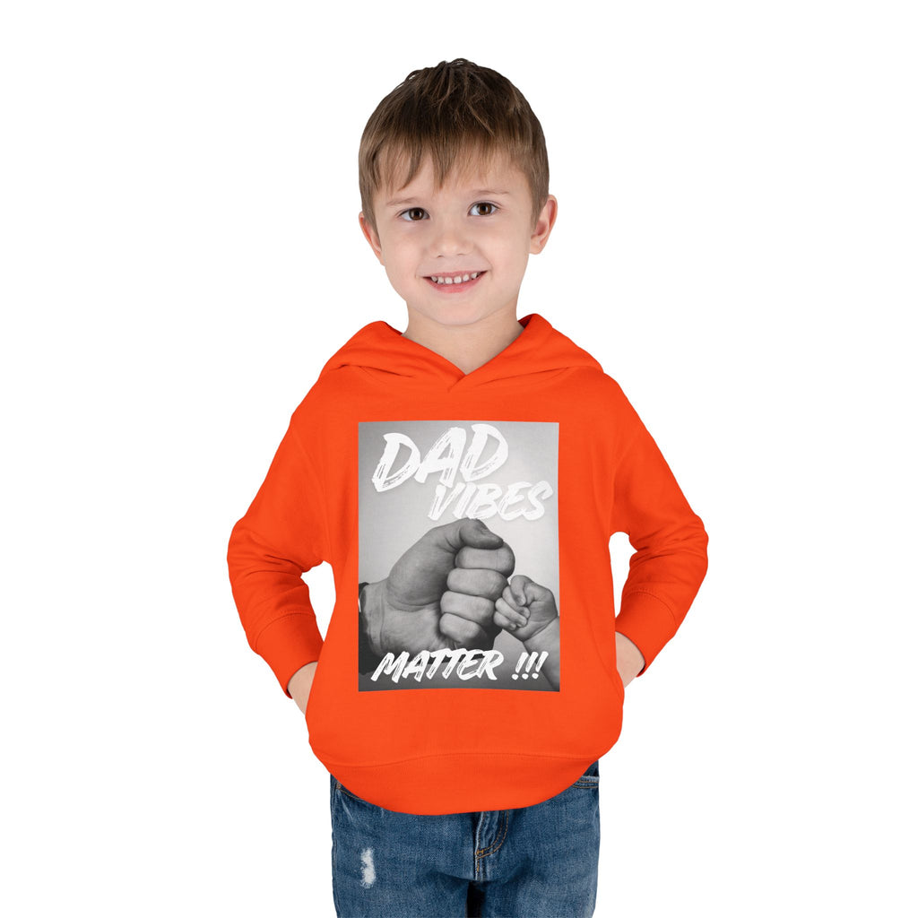 Toddler Hoodie — "Dad Vibes Matter" Fist Bump Pullover (Father’s Day Gift)