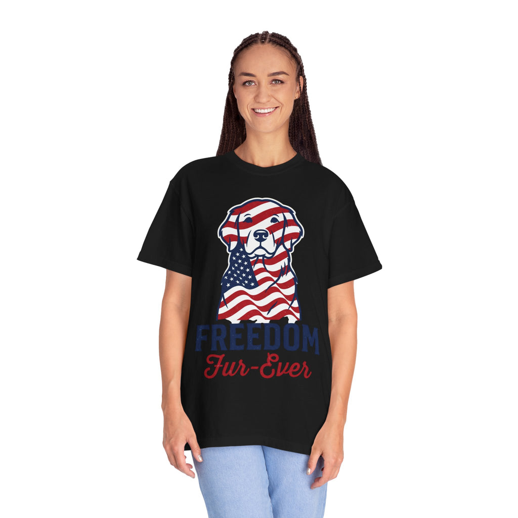 Freedom Fur-Ever Patriotic Dog T-Shirt