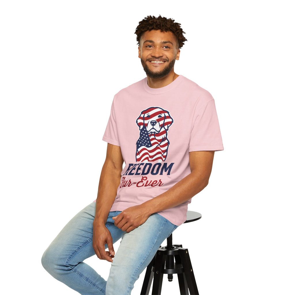 Freedom Fur-Ever Patriotic Dog T-Shirt