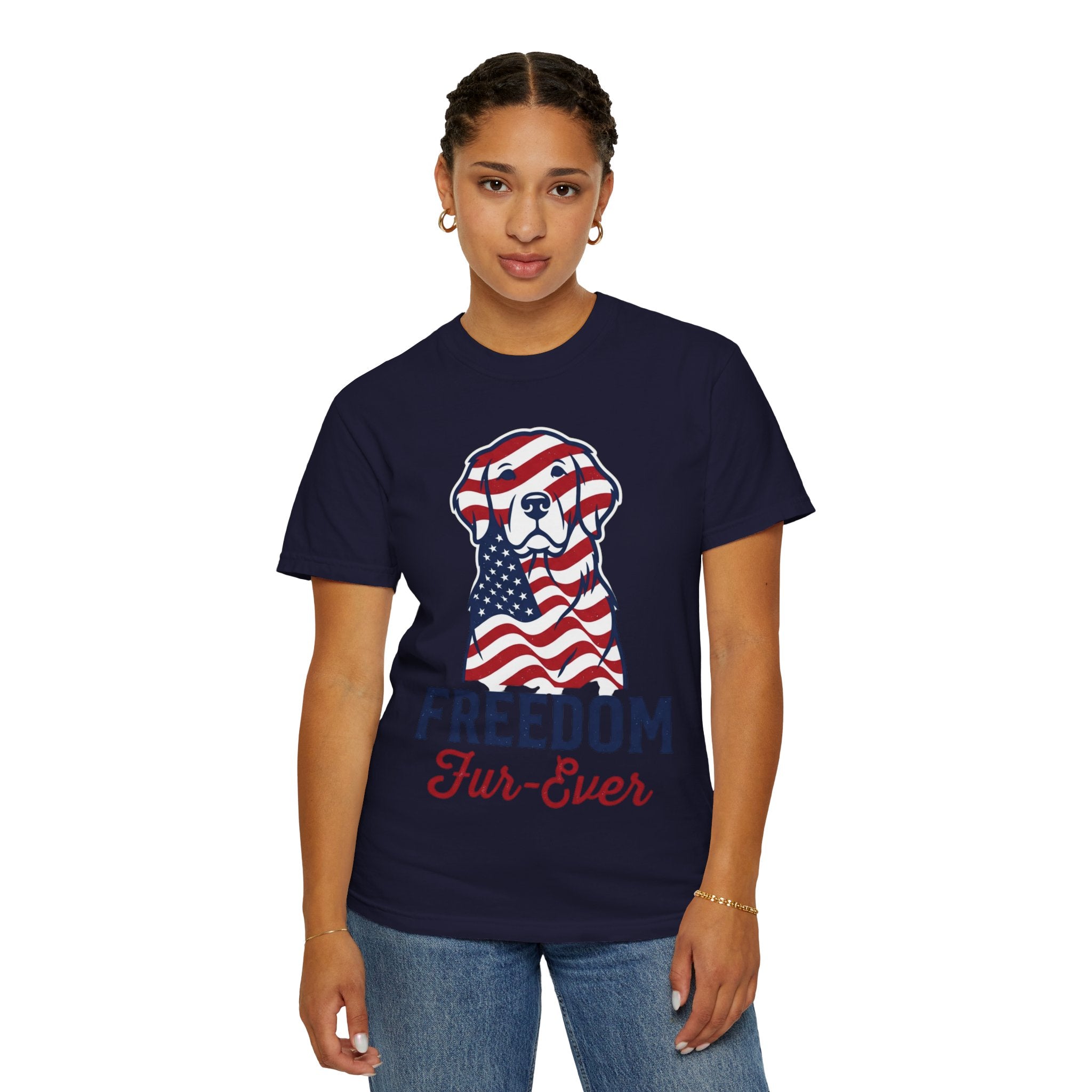 Freedom Fur-Ever Patriotic Dog T-Shirt