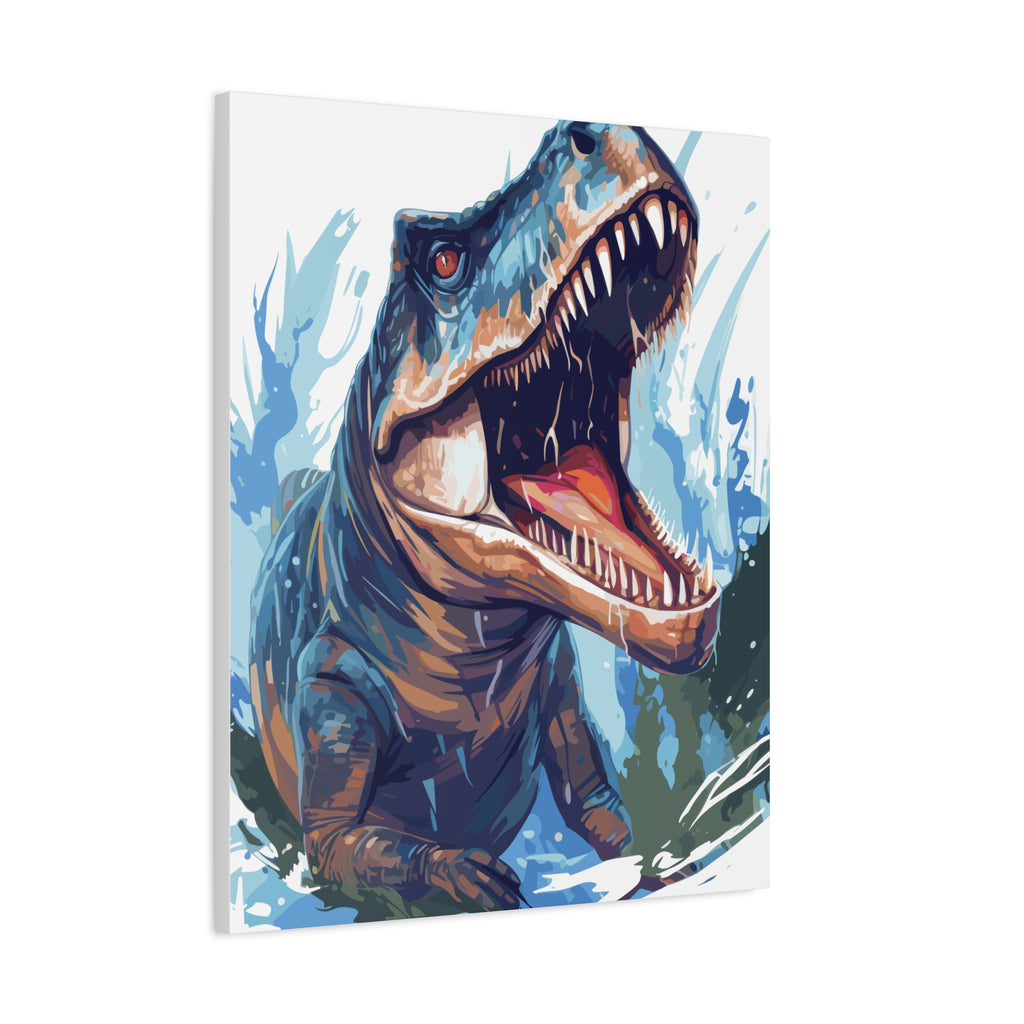 T-Rex Roar Matte Canvas Print
