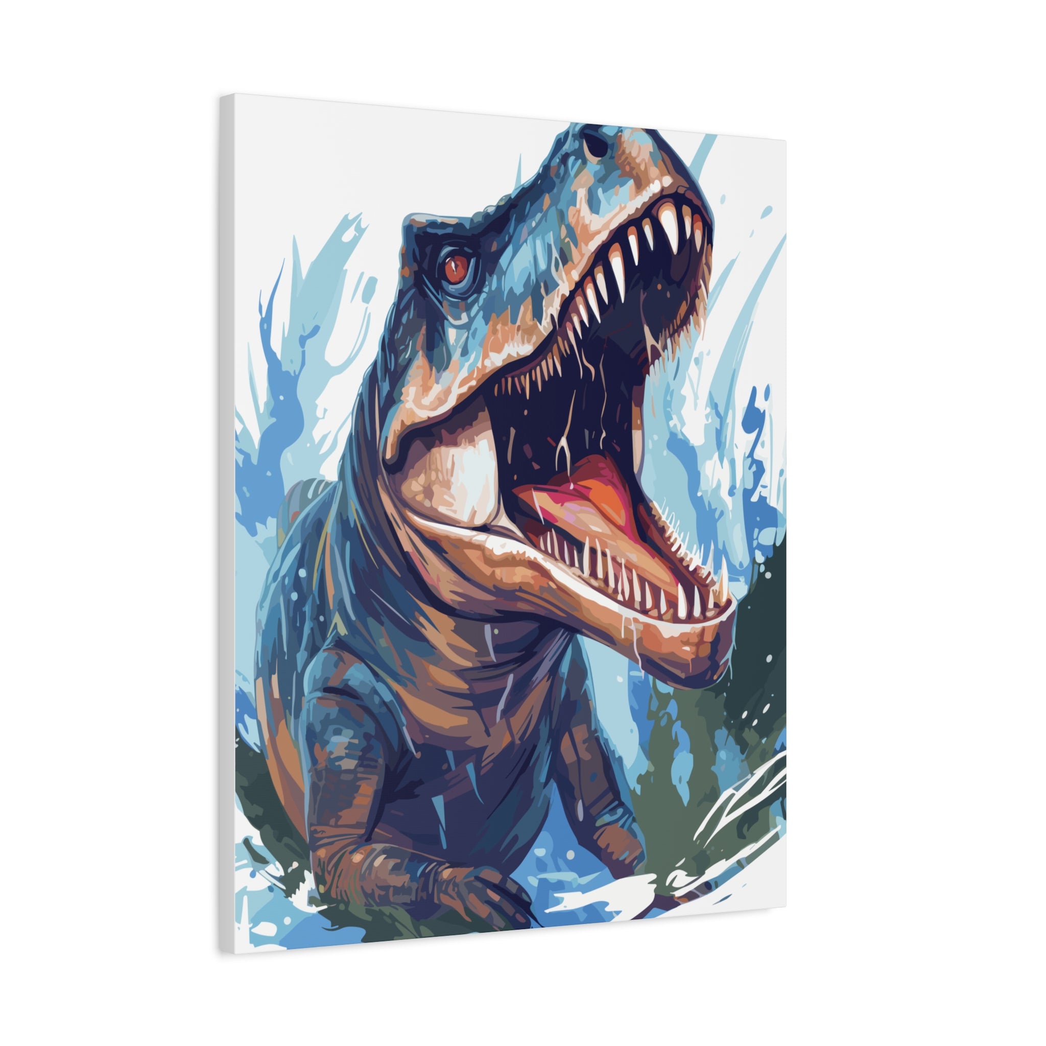 T-Rex Roar Matte Canvas Print