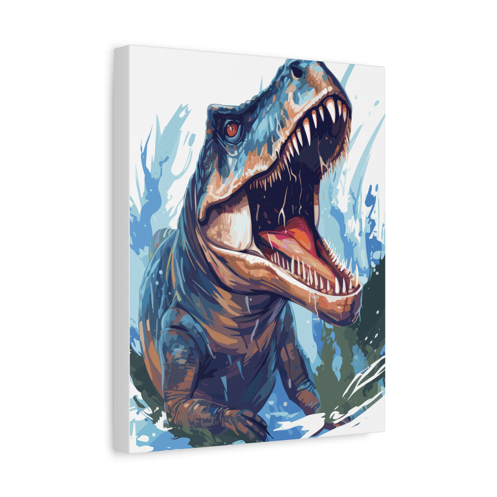 T-Rex Roar Matte Canvas Print